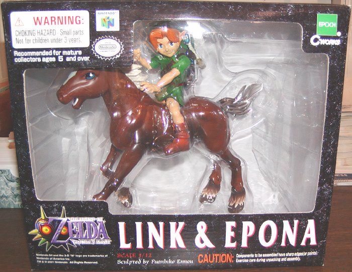 The Link and Epona figurine by Epoch Games.