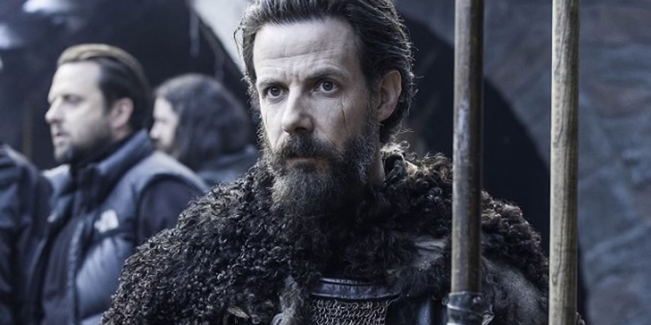Locke looking stern in Game of Thrones.