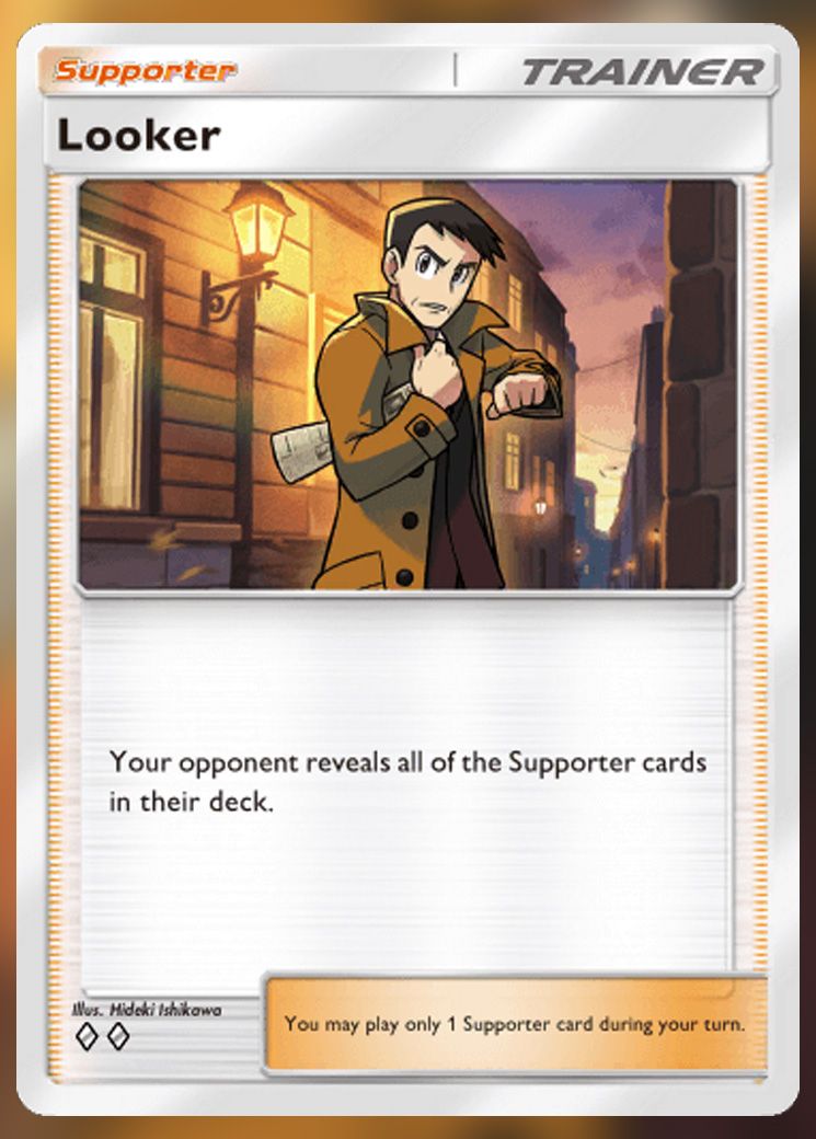 Looker from Extradimensional Crisis in Pokemon TCG Pocket.