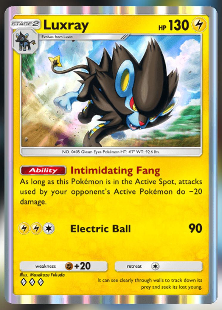 Luxray from Extradimensional Crisis in Pokemon TCG Pocket.