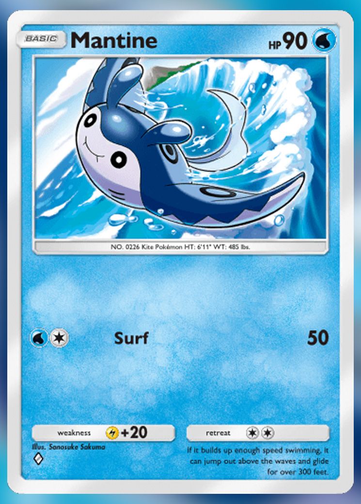 Mantine from Extradimensional Crisis in Pokemon TCG Pocket.