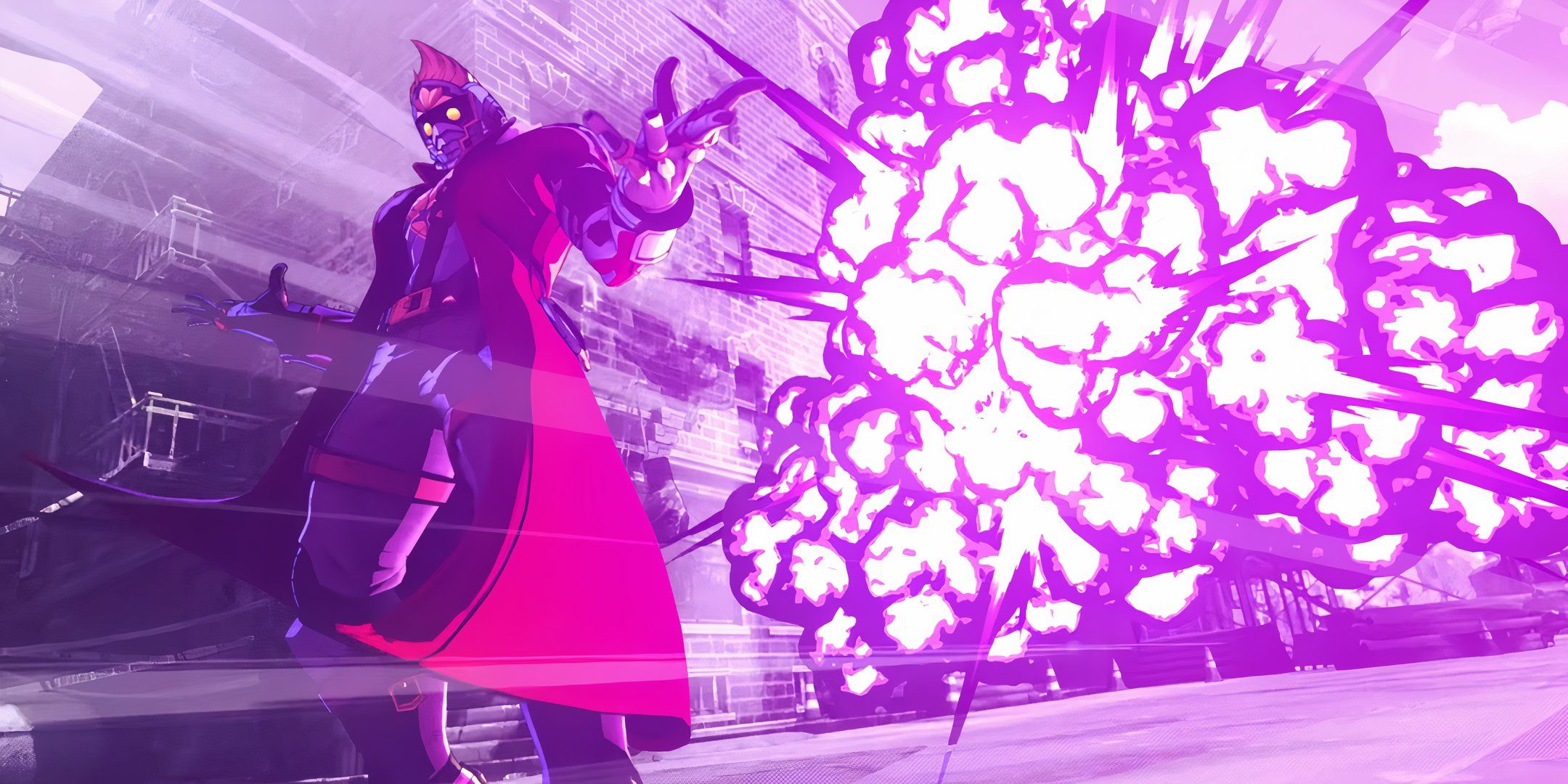 Star Lord standing in front of a massive explosion in Marvel Tokon: Fighting Souls.