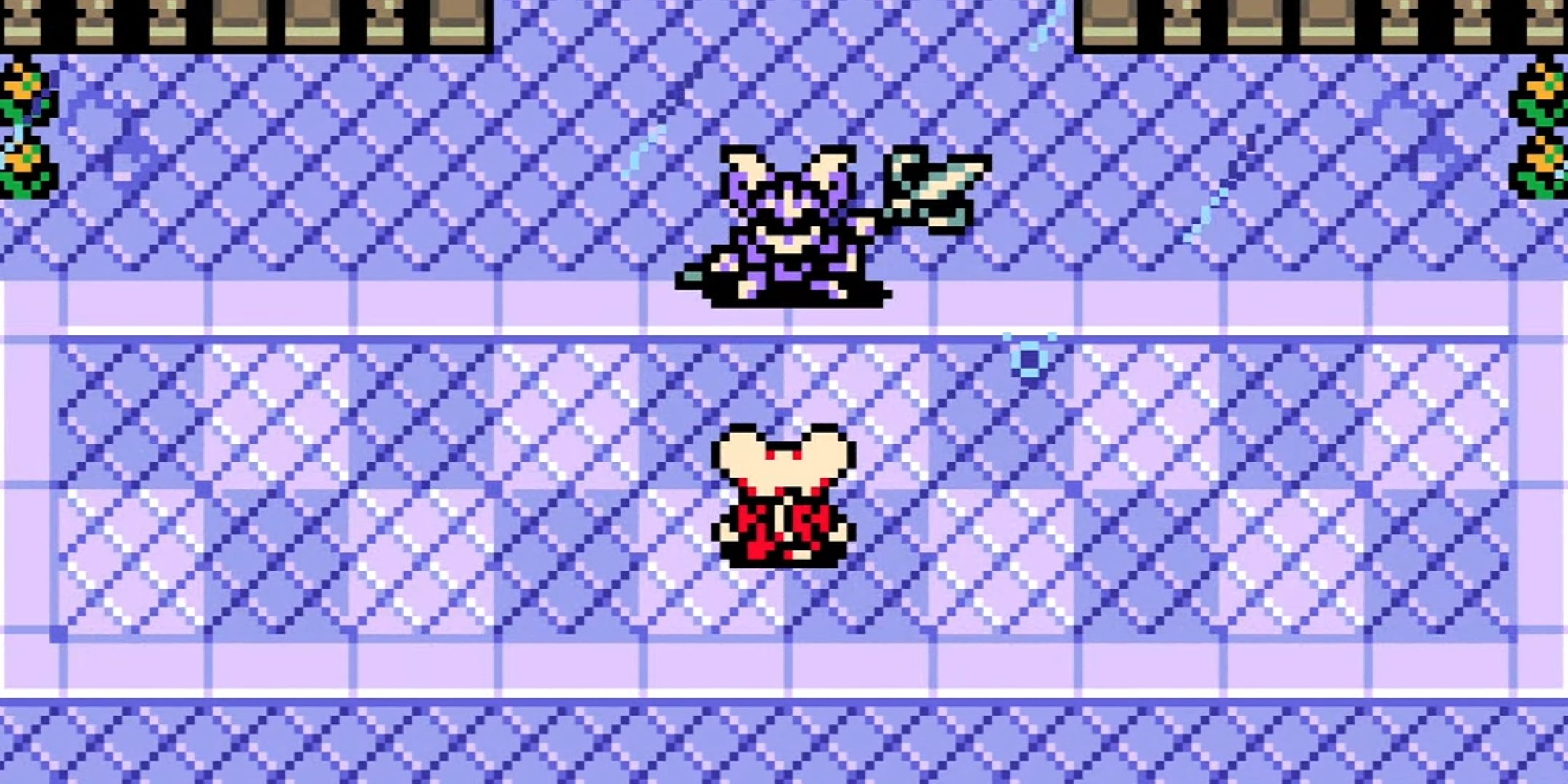 Mina the Hollower facing a boss.