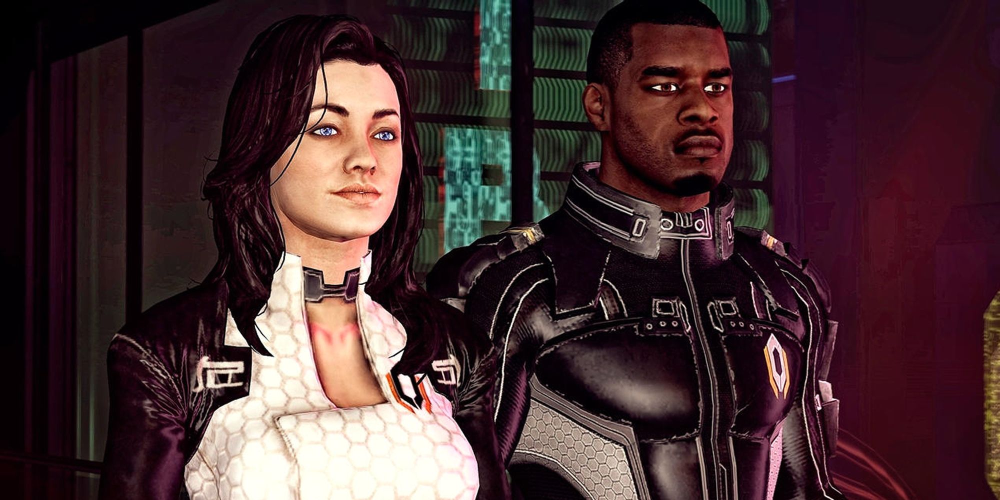 Miranda and Jacob side by side in Mass Effect.