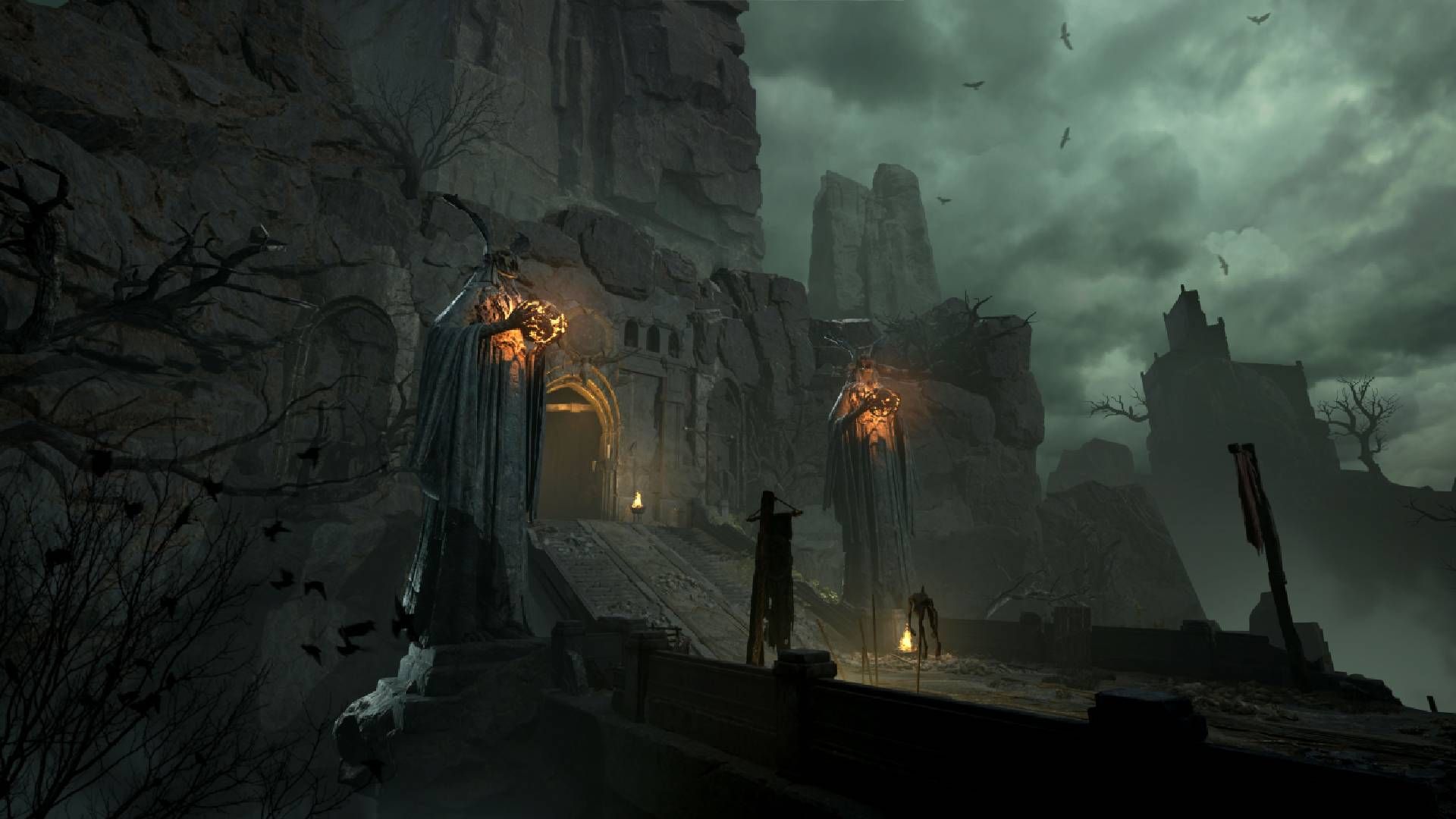 Mistfall Hunter Dungeon Entrance.