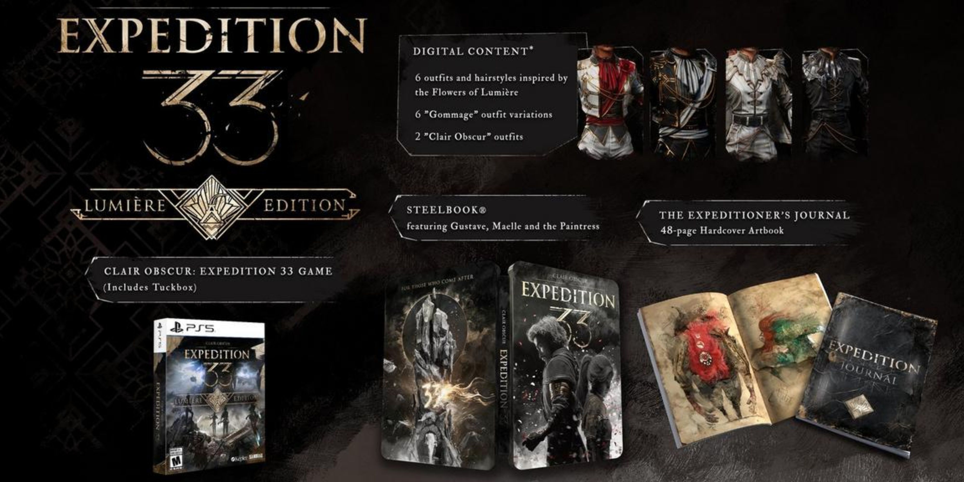 everything included in the clair obscur expedition 33 lumiere edition.