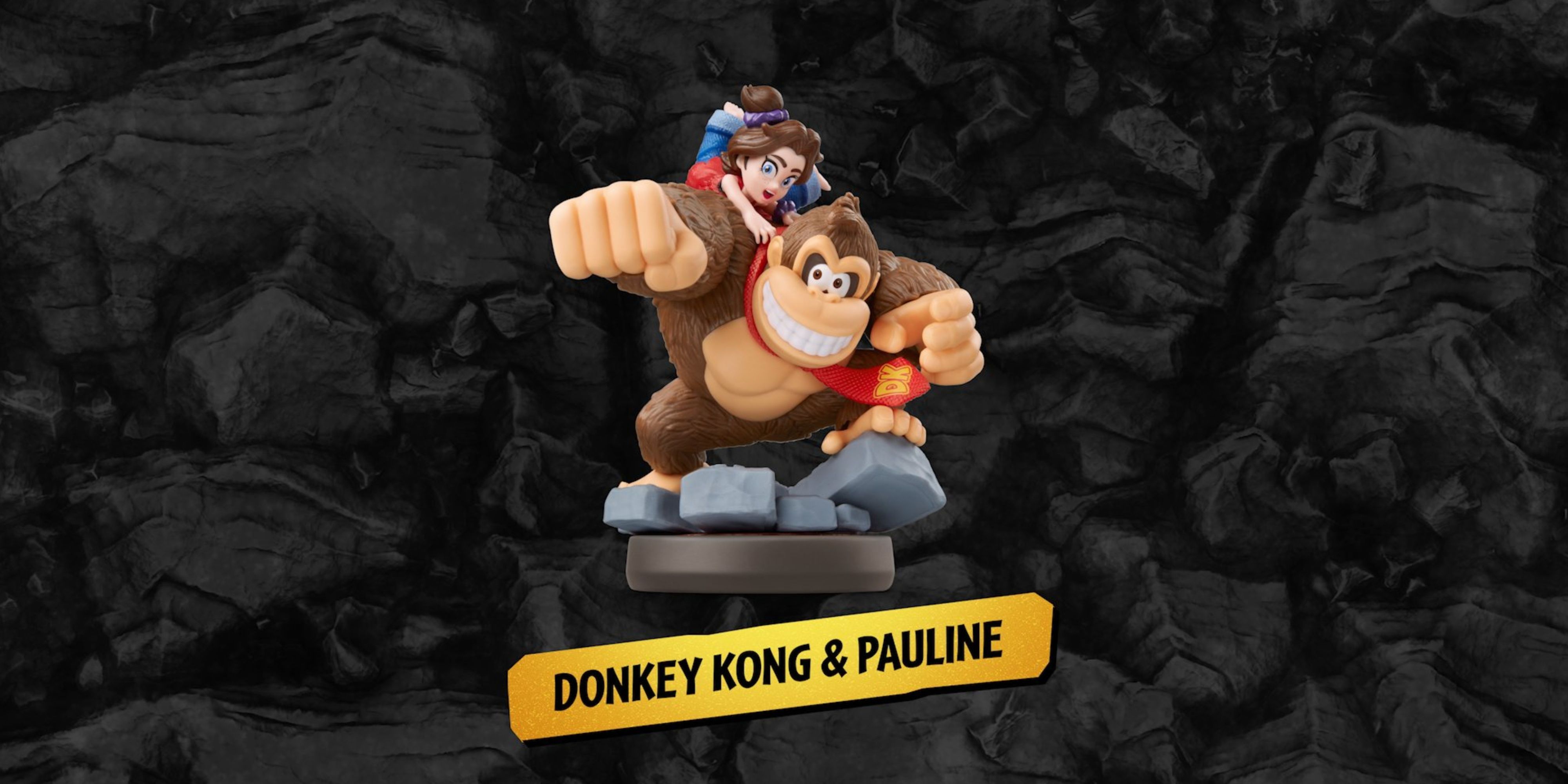 donkey kong and pauline bananza amiibo.