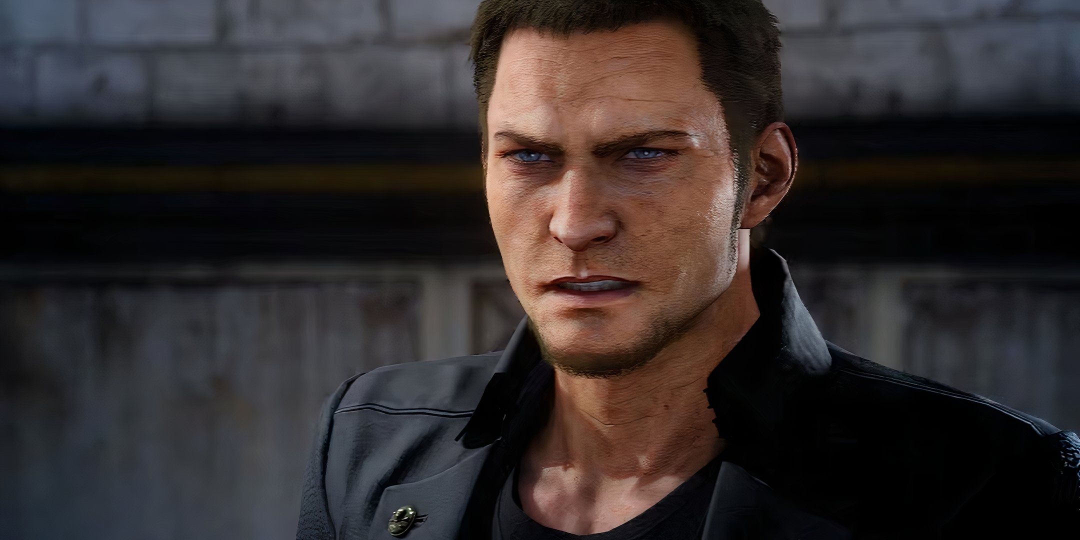 Cor Leonis from Final Fantasy 15, his face in full profile as he looks forward.