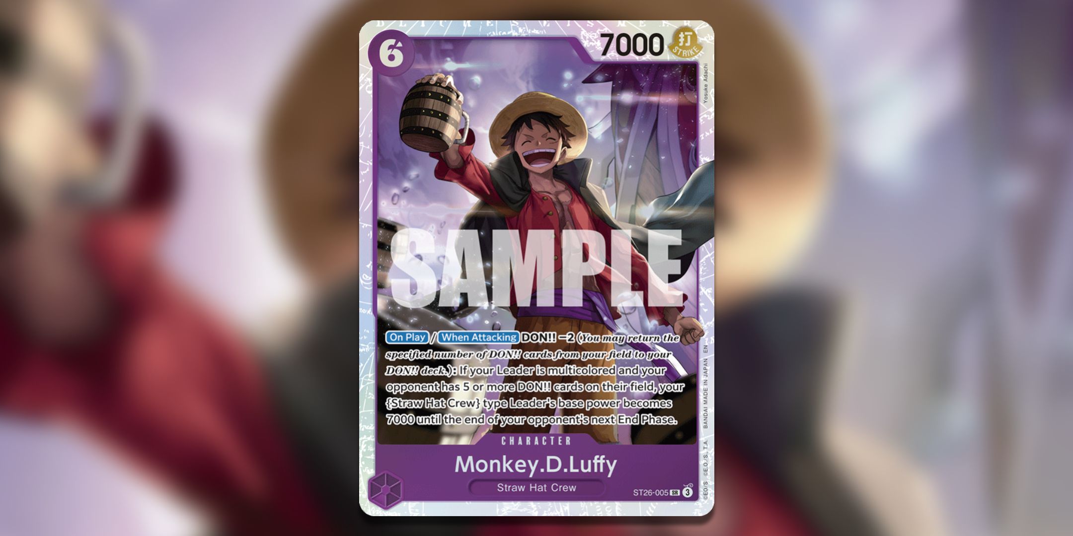 Monkey.D.Luffy from ST26 from One Piece Card Game.
