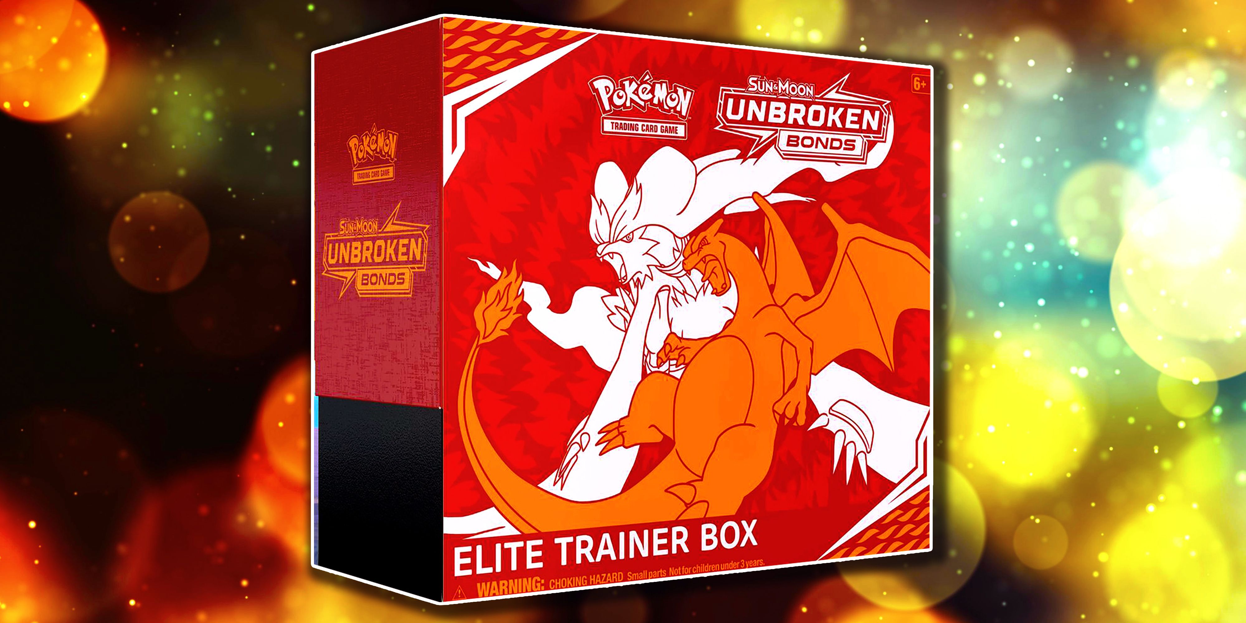 The Unbroken Bonds ETB from the Pokemon TCG.