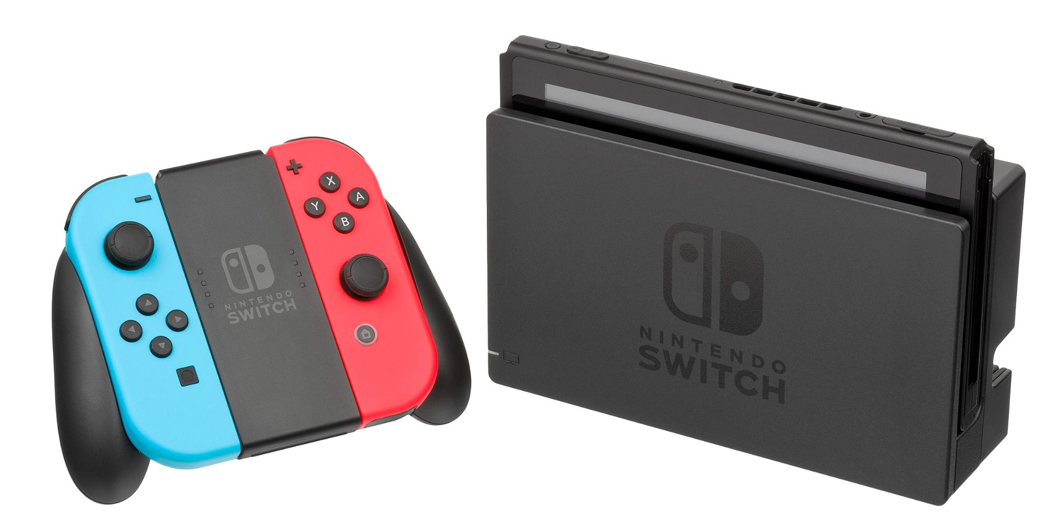 The Nintendo Switch console.