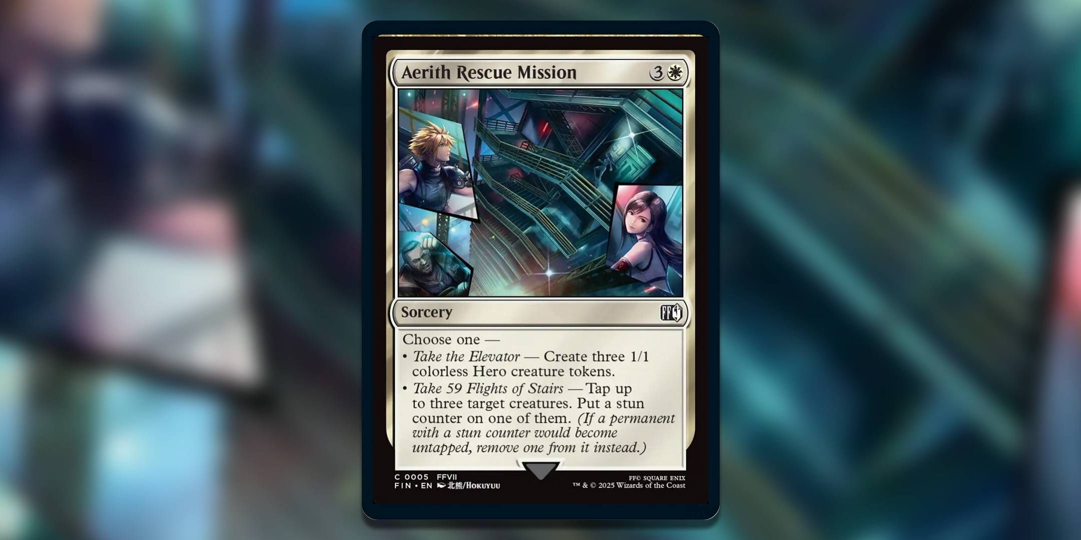 Magic The Gathering Aerith Rescue Mission Card.