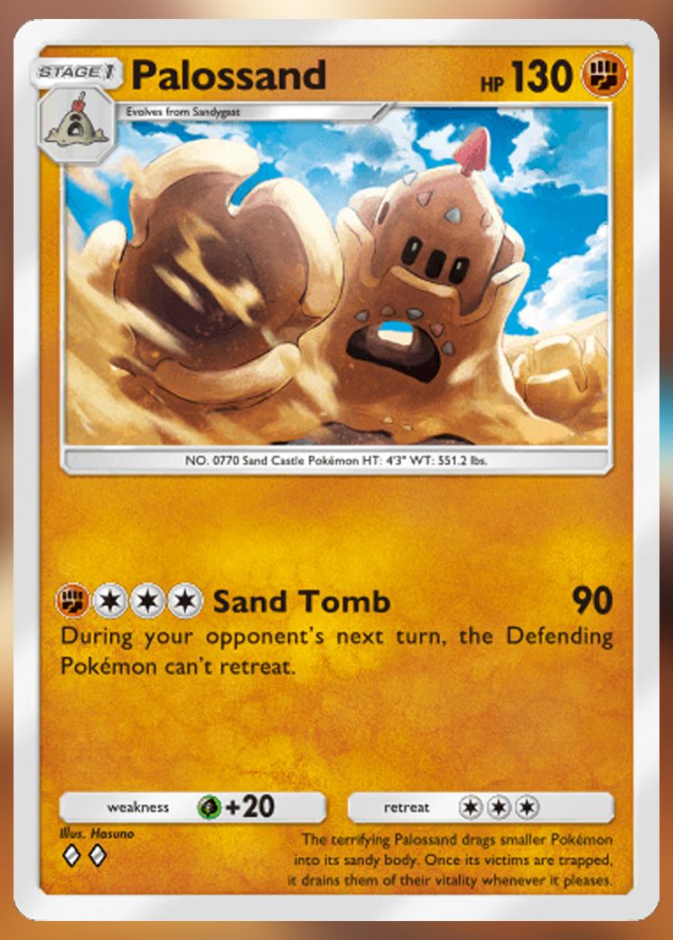 Palossand from Extradimensional Crisis in Pokemon TCG Pocket.