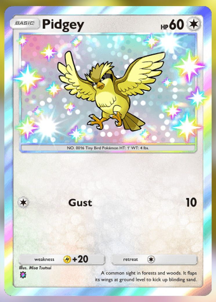 Pidgey from Extradimensional Crisis in Pokemon TCG Pocket.