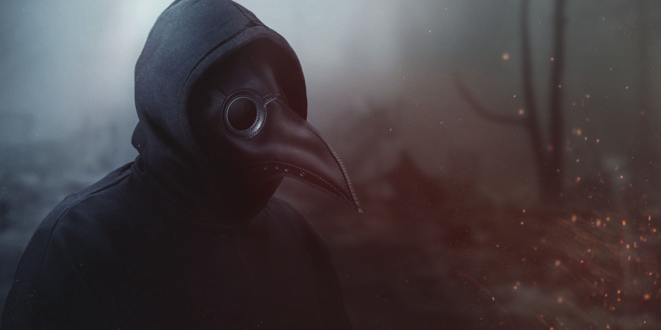 Artwork of a Plague Doctor.