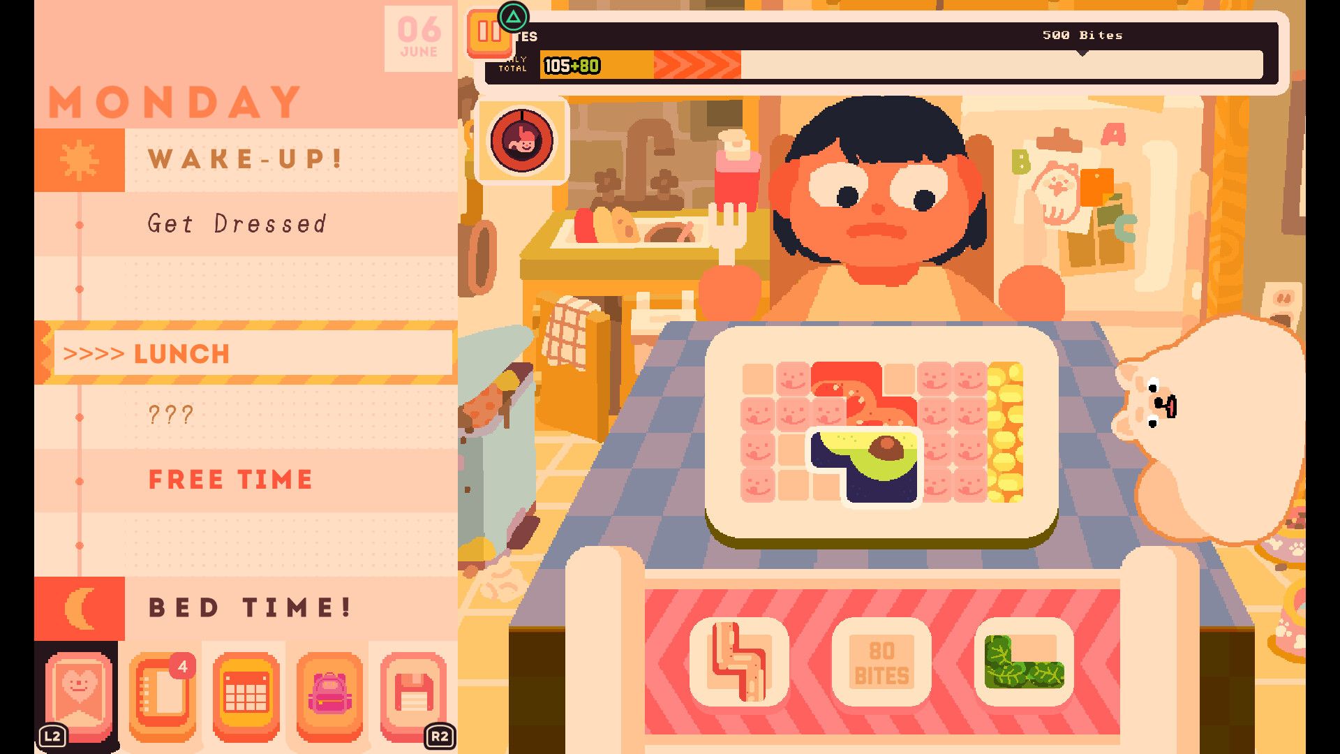 playing tetris with your food in consume me
