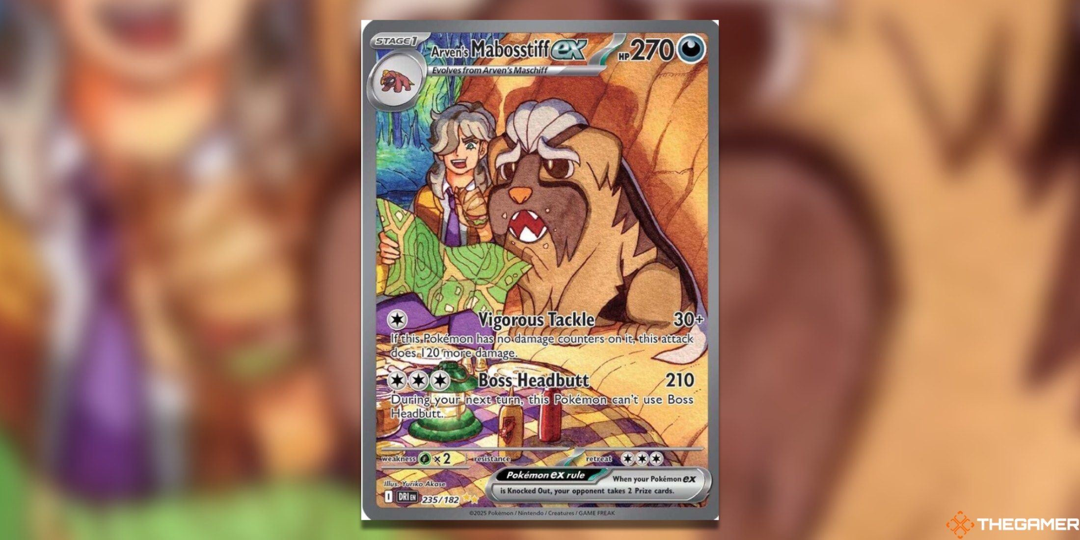 Pokemon TCG Destined Rivals Cards To Grade Arven's Mabosstiff ex