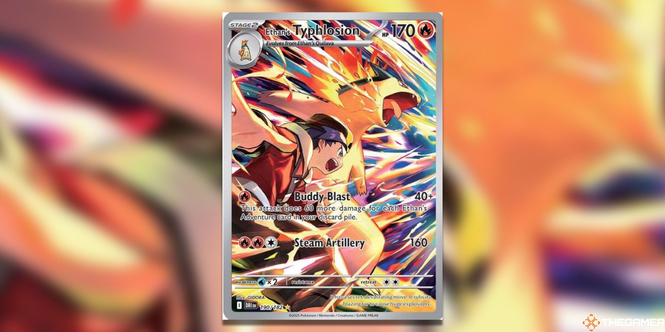 Pokemon TCG Destined Rivals Cards To Grade Ethan's Typhlosion