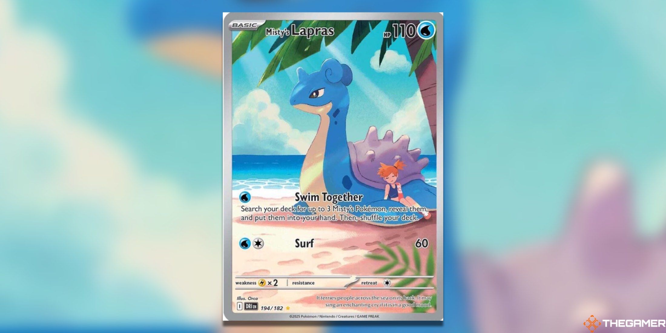 Pokemon TCG Destined Rivals Cards To Grade Misty's Lapras