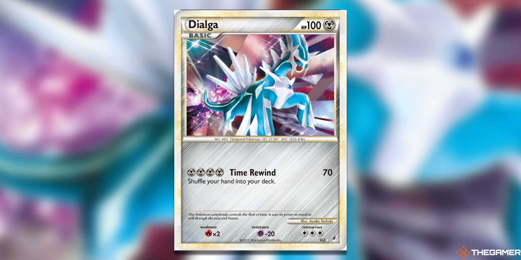The Call of Legends Dialga from the Pokemon TCG.