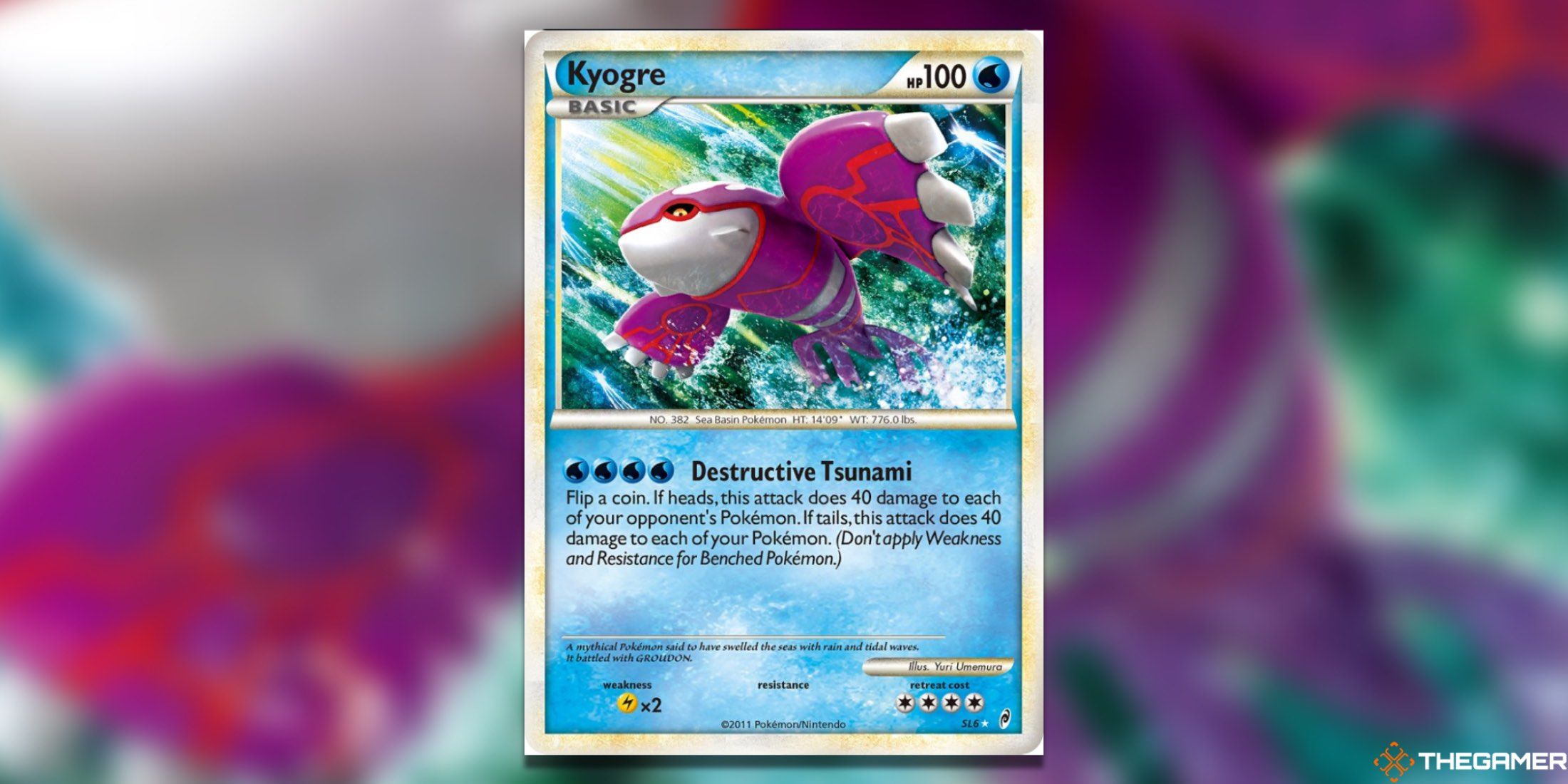 The Call of Legends Kyogre from the Pokemon TCG.