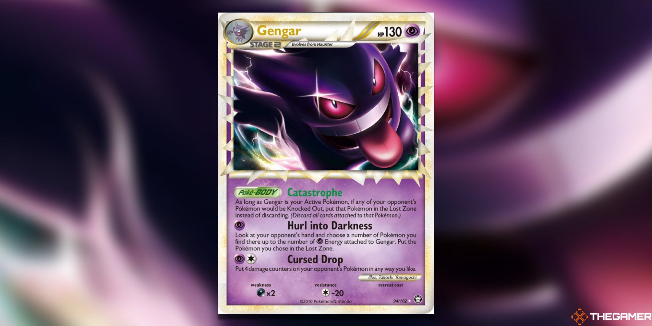 The Triumphant Gengar Prime from the Pokemon TCG.