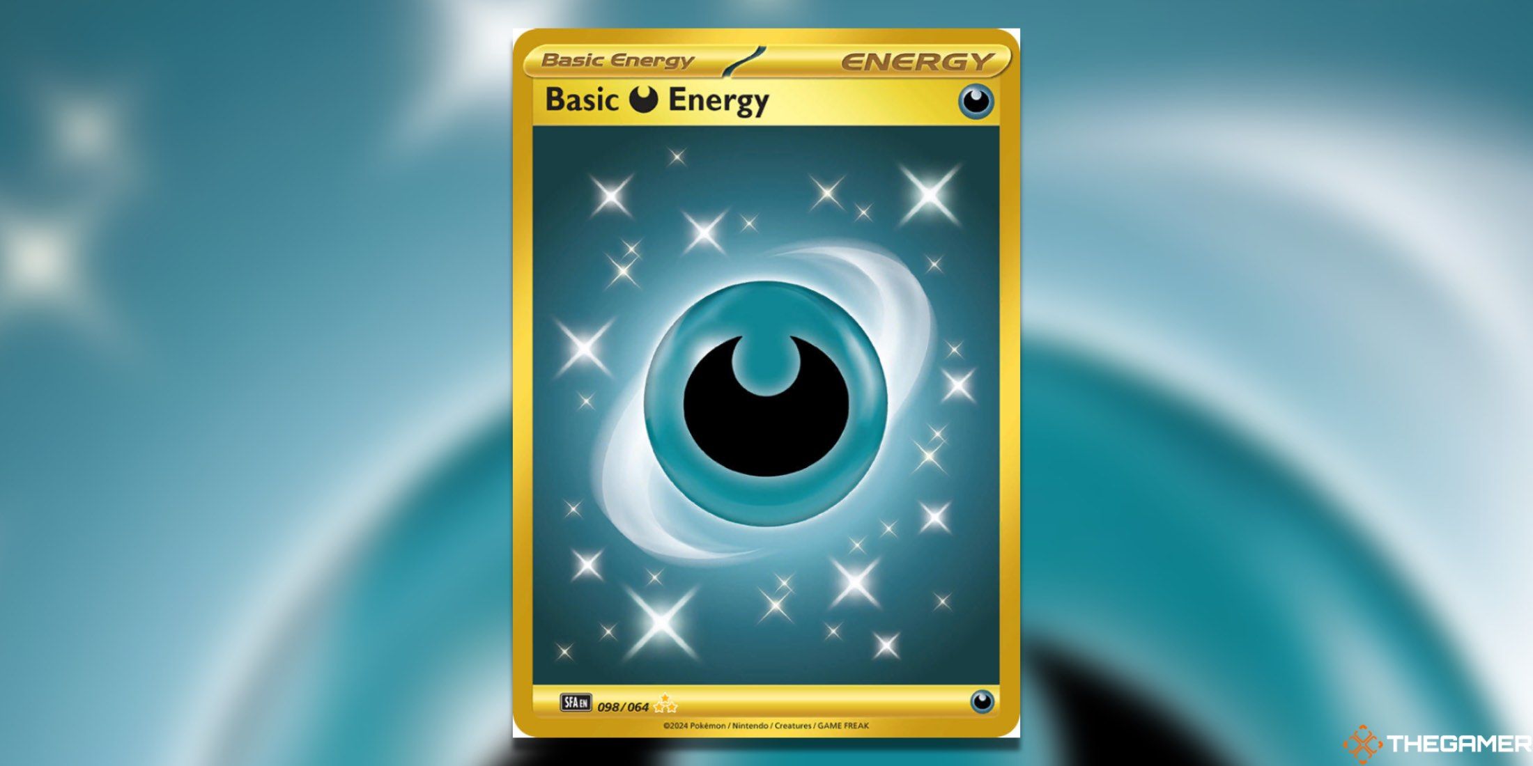 The Shrouded Fable Basic Darkness Energy from the Pokemon TCG.