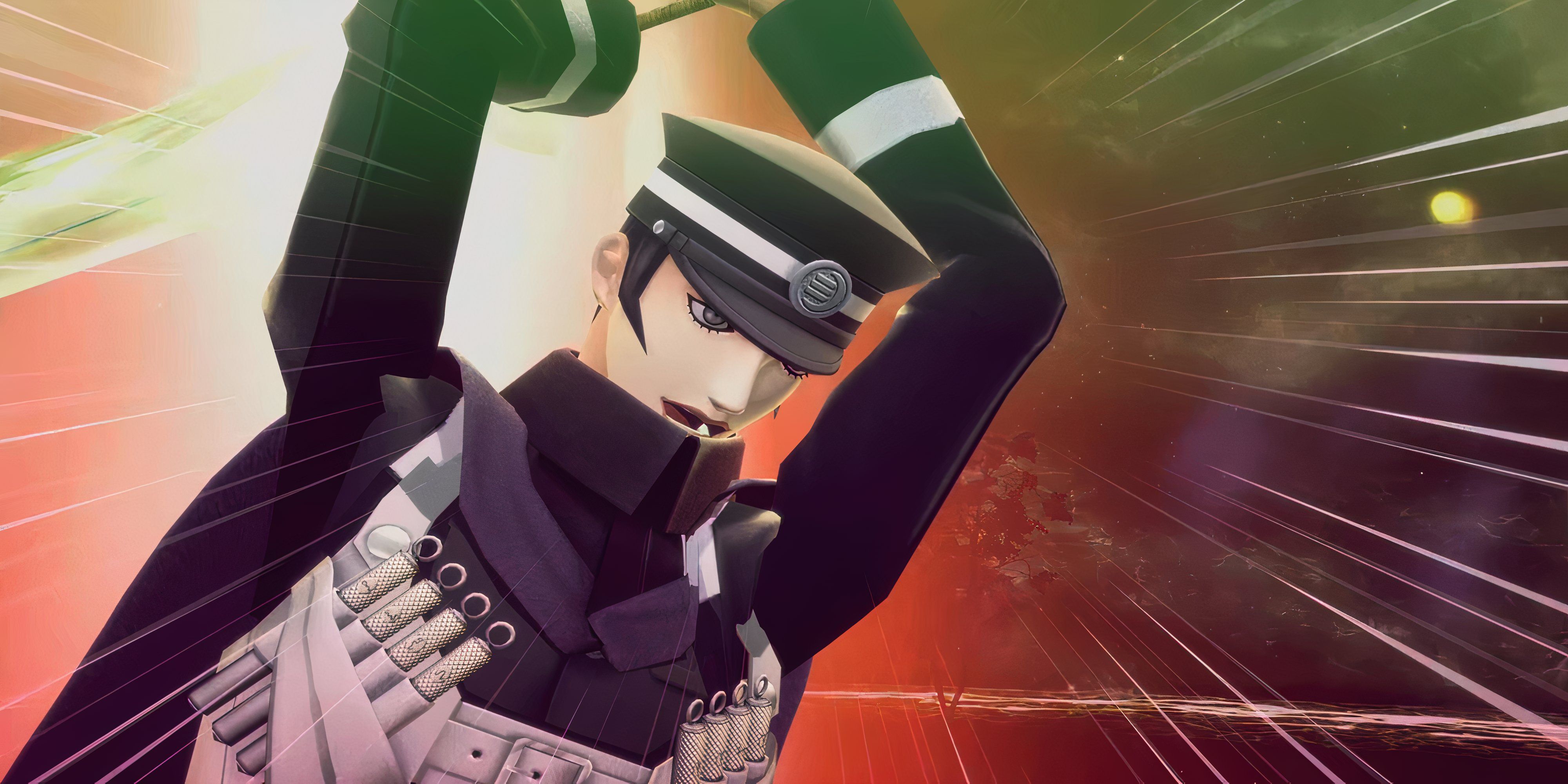 Raidou performing a special attack.