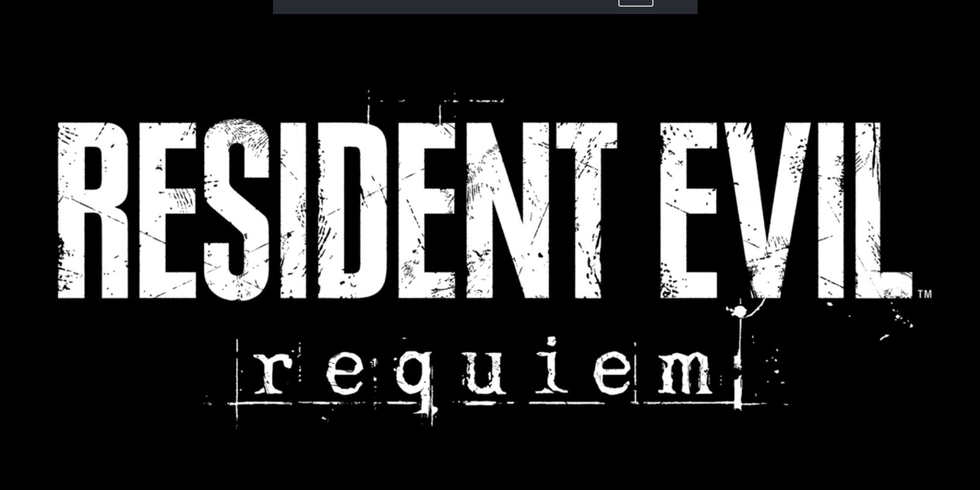 The Resident Evil Requiem title screen with the 