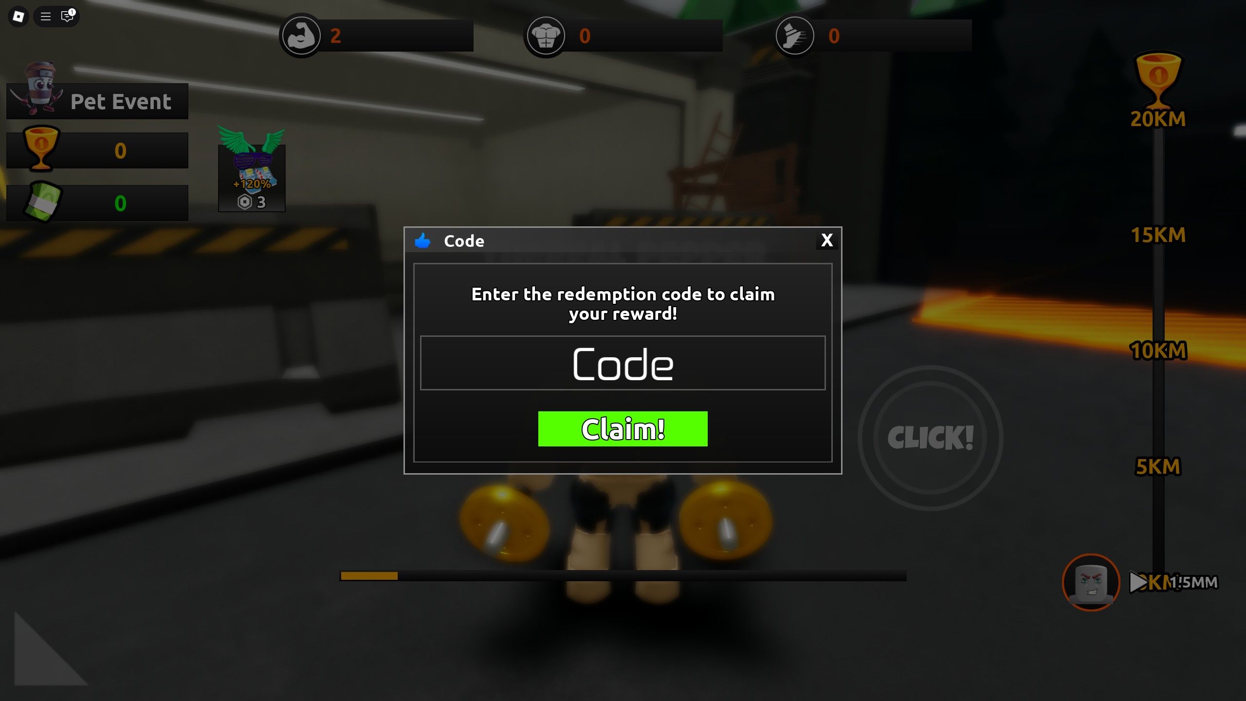 the codes box in Dead Camp on Roblox