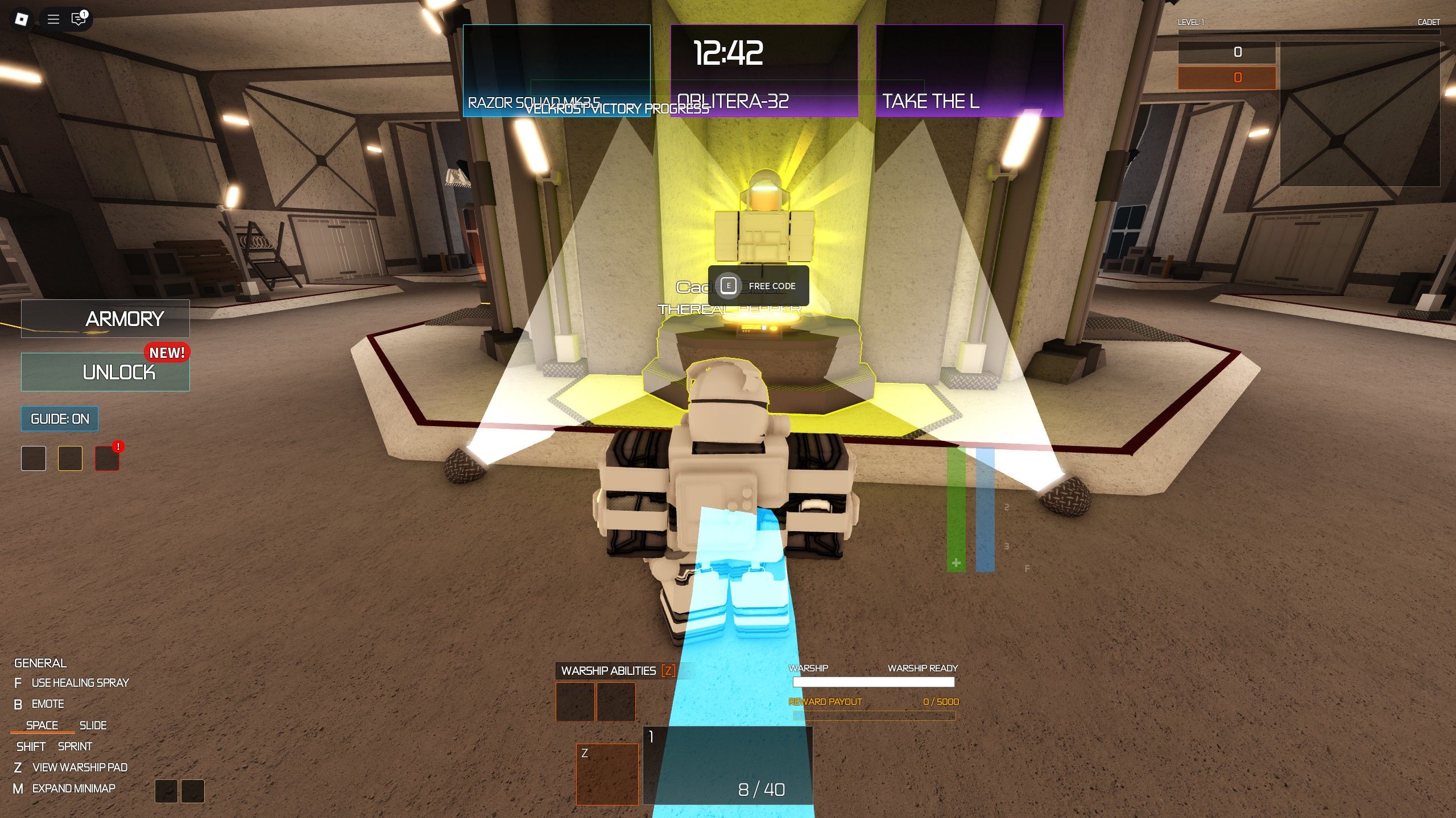 the codes in Battle Divers on Roblox