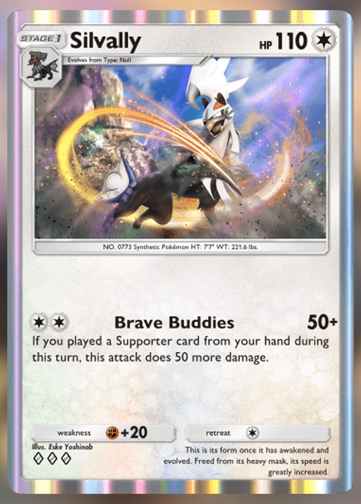 Silvally from Extradimensional Crisis in Pokemon TCG Pocket.
