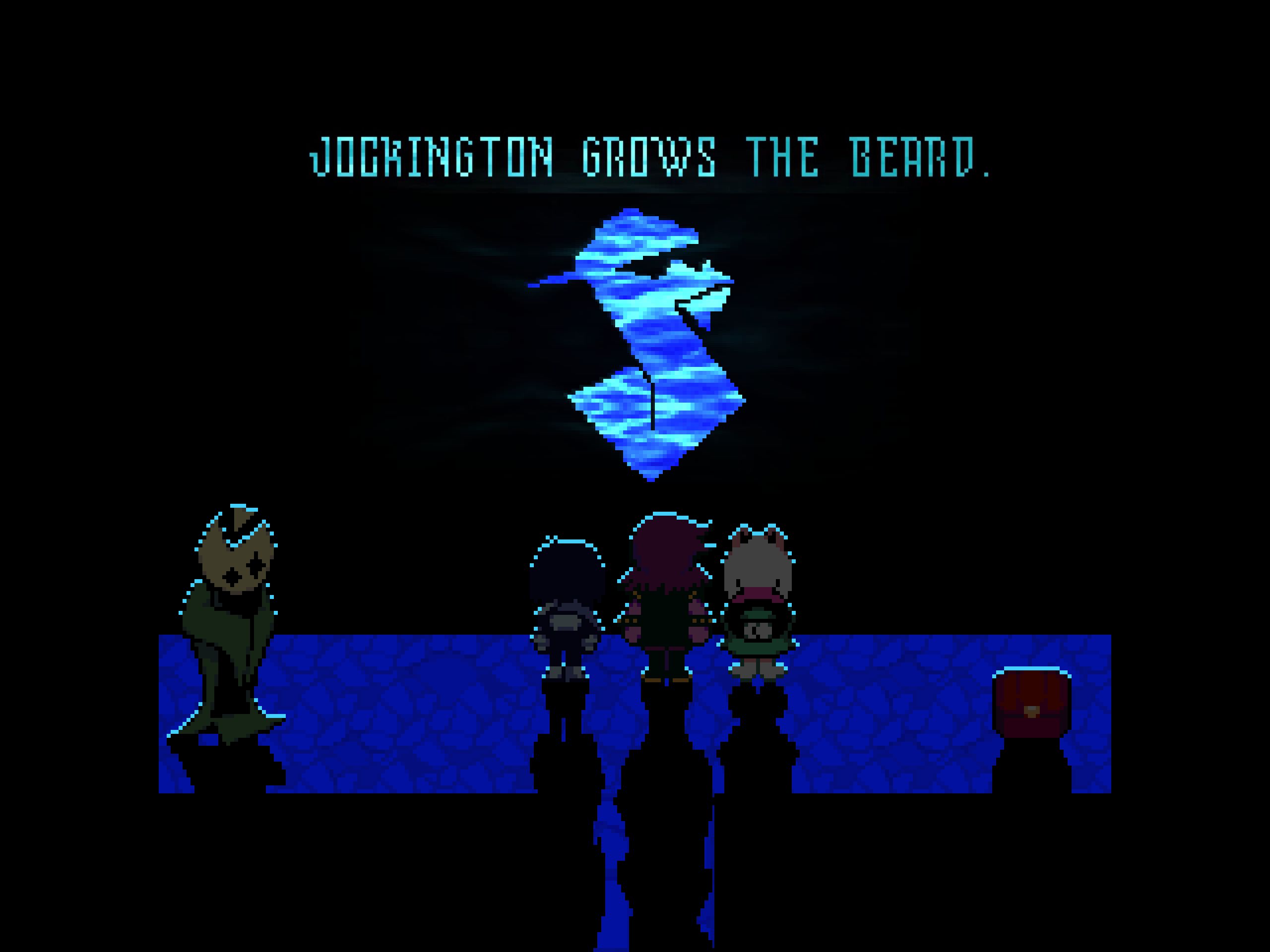 The team looks out on a gorgeous horizon in Deltarune. 
