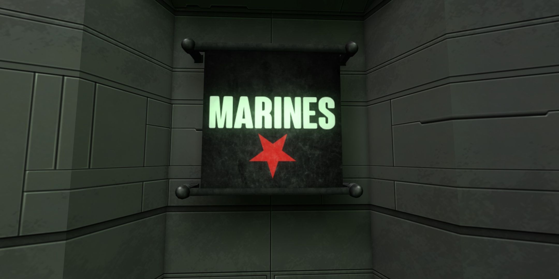 System Shock 2 Remastered Marines Sign