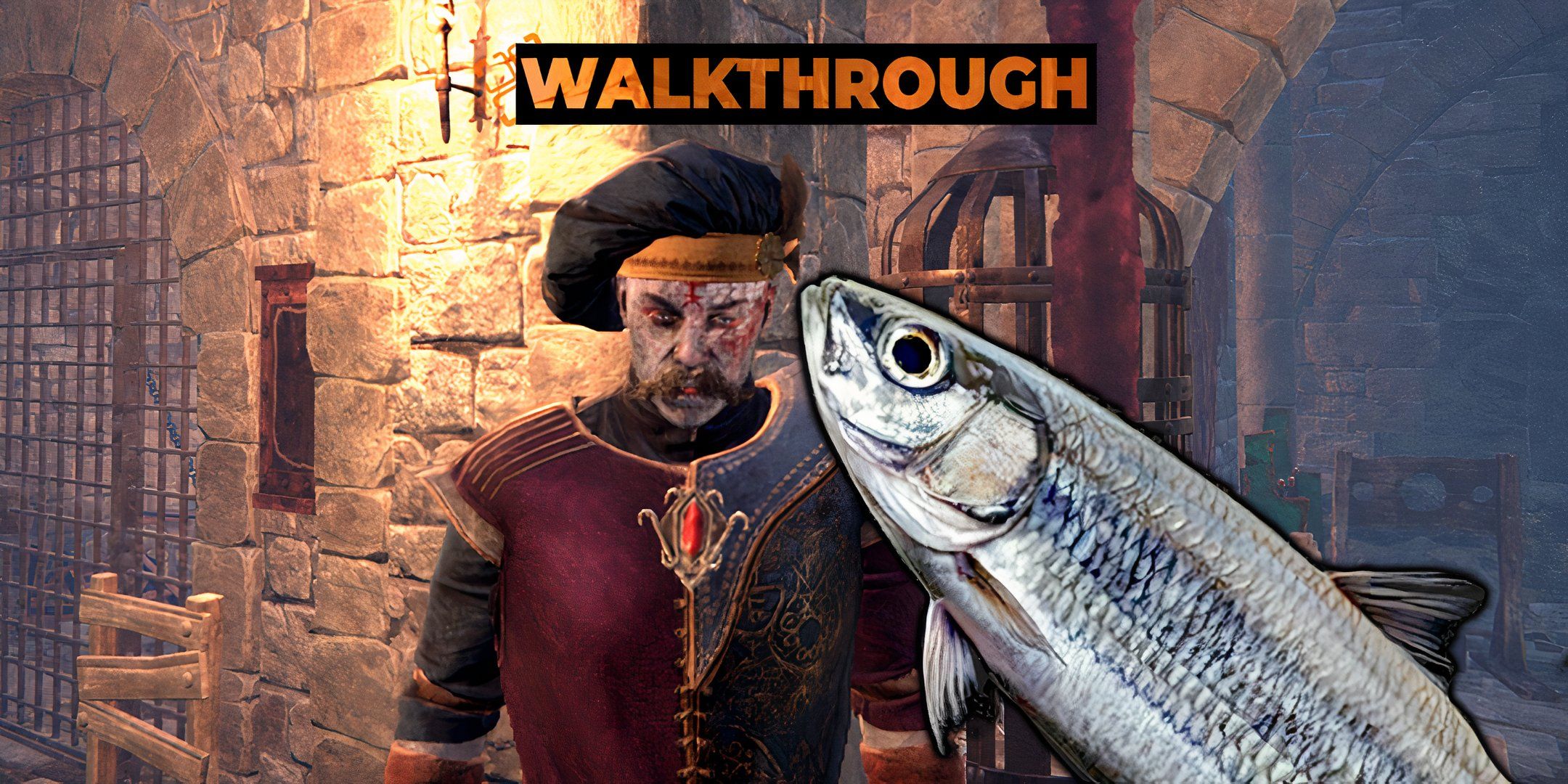 Collage of Rumpolt with a giant herring.