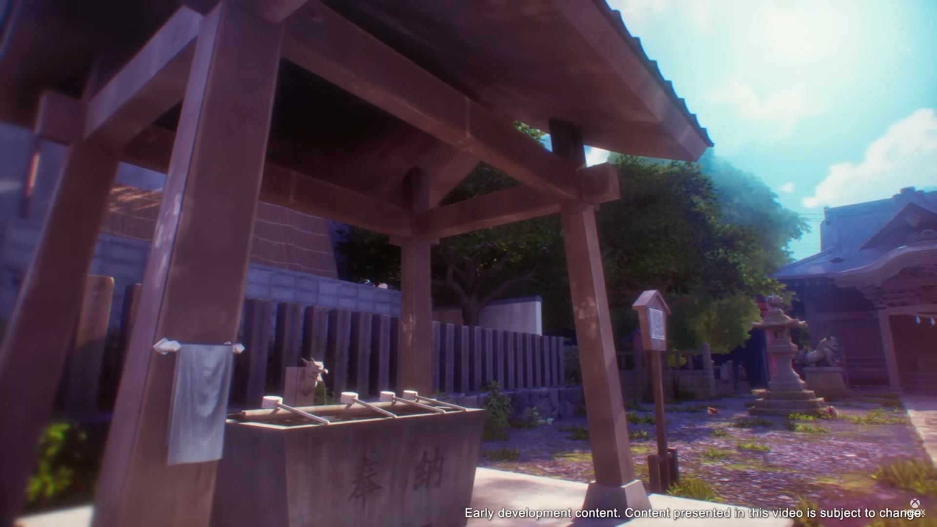 Tatsuhime Shrine rendered in Persona 4 Revival.