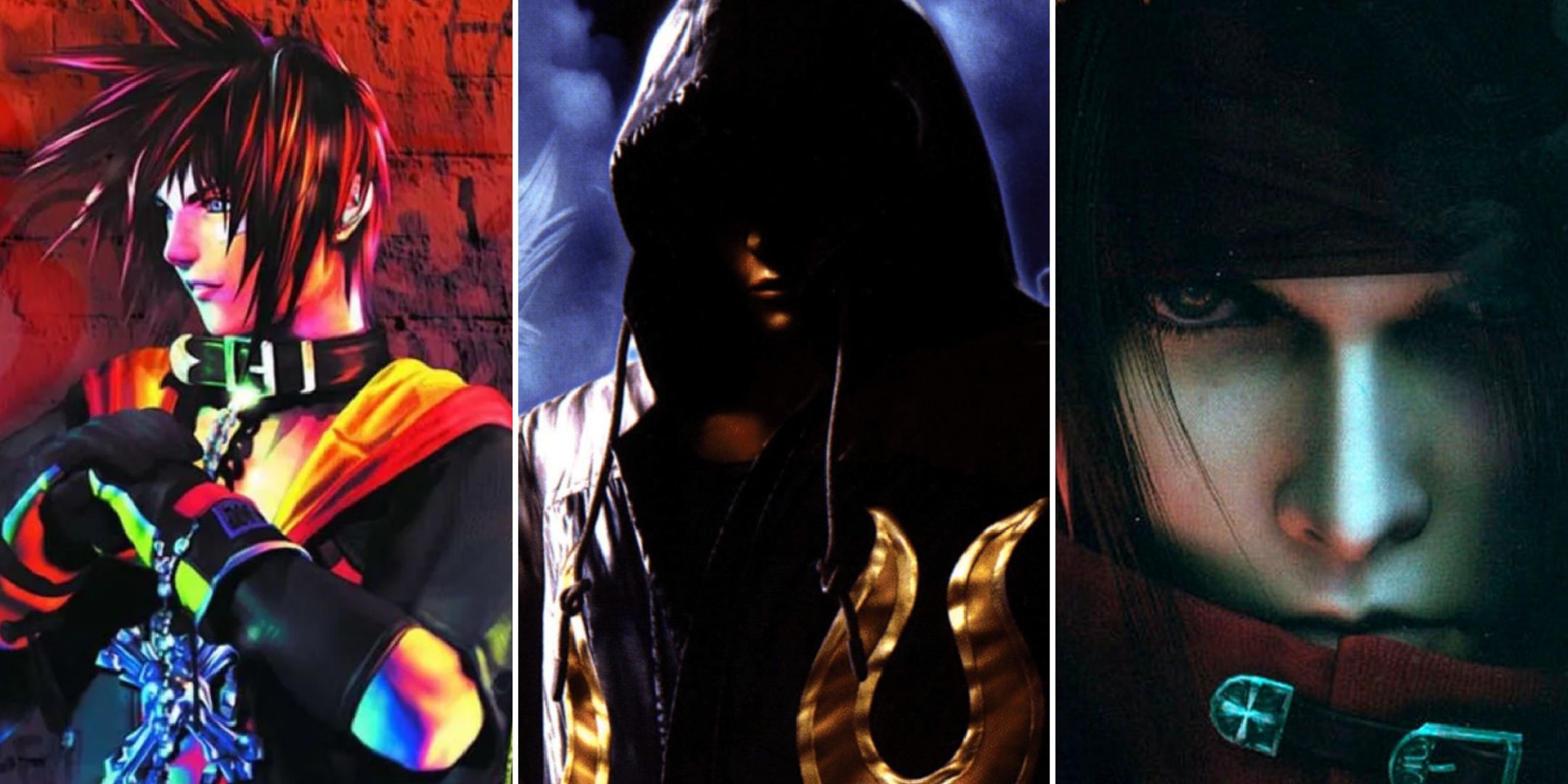 The Bouncer protagonist, Jin Kazama, and Vincent Valentine in a collage.