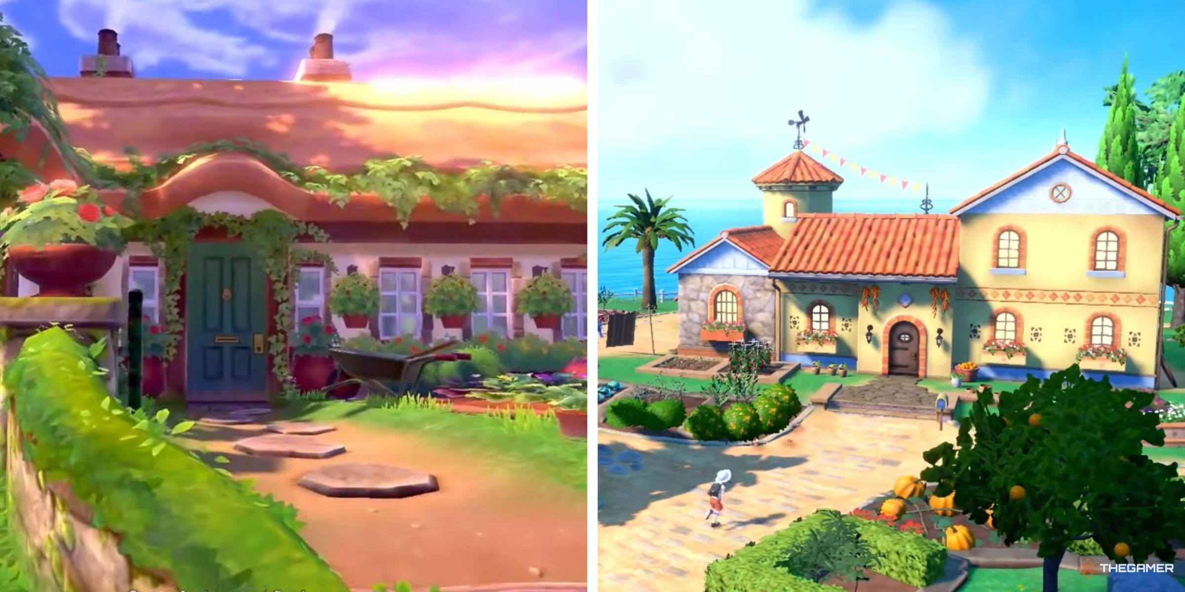 The Players House Seen In Galar In Pokemon Shield And In Paldea In Pokemon Scarlet.