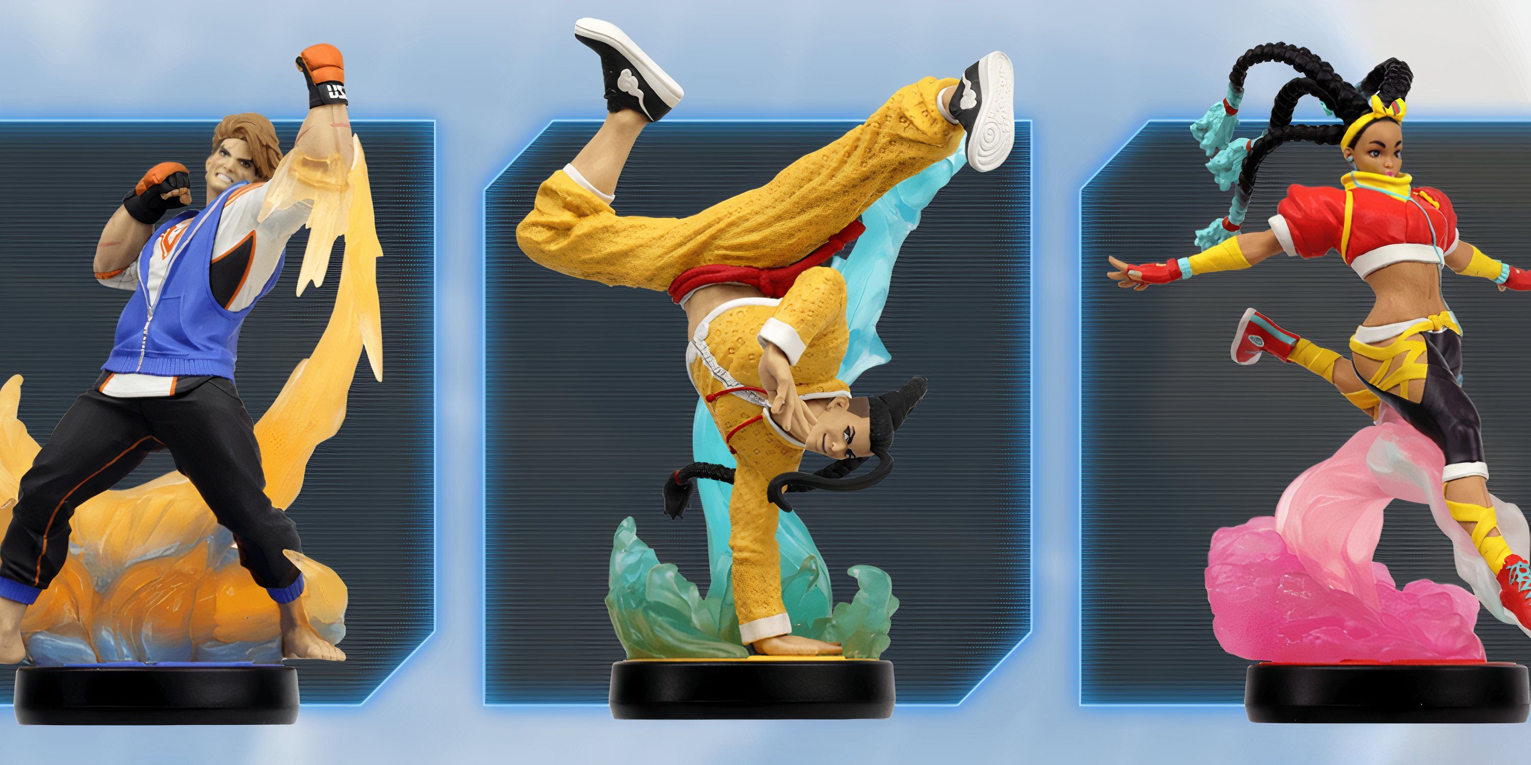 The Luke, Jamie, and Kimberly amiibo.