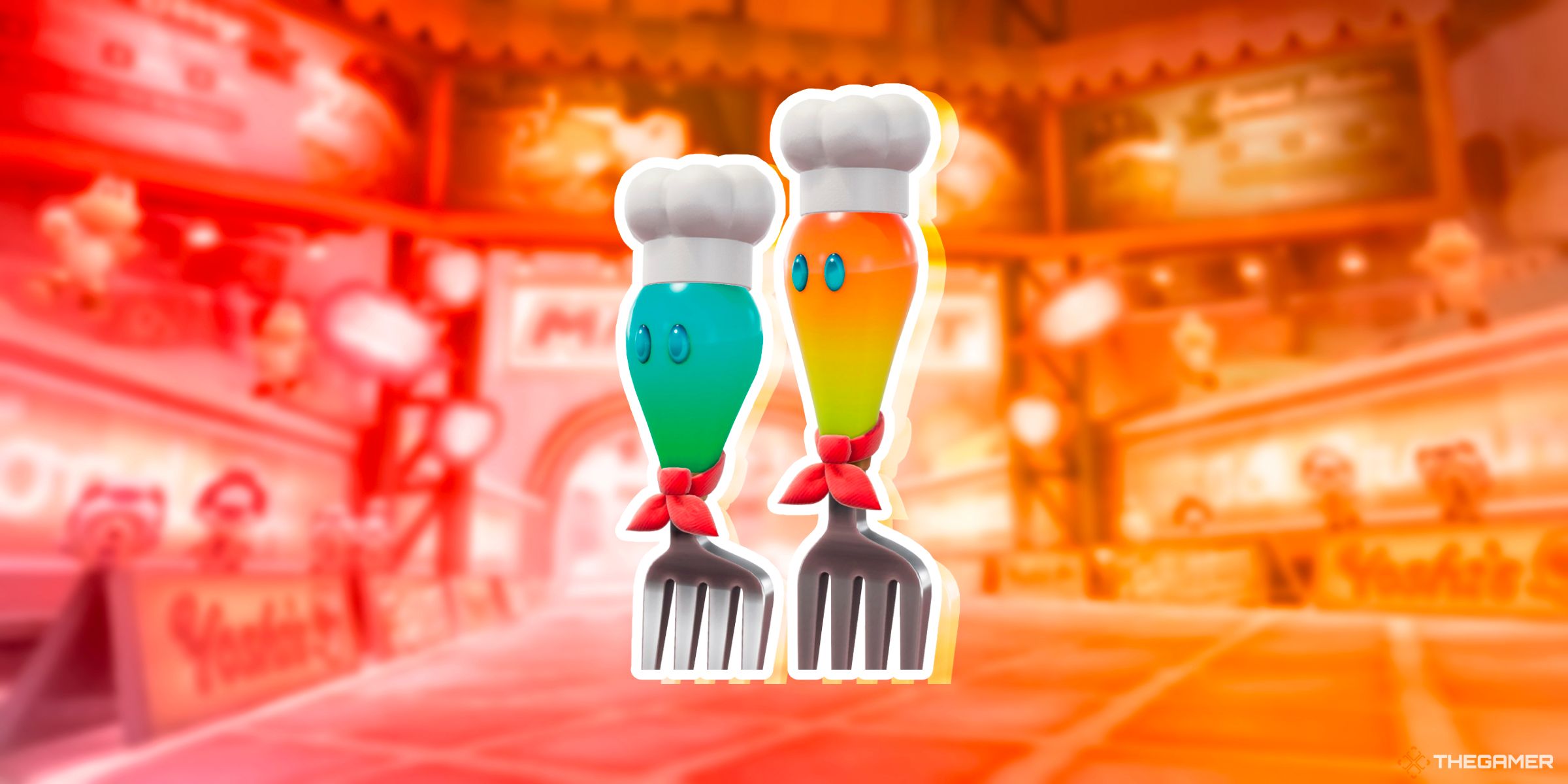 Two Volbonans On Top Of The Track Sky-High Sundae In Mario Kart World.