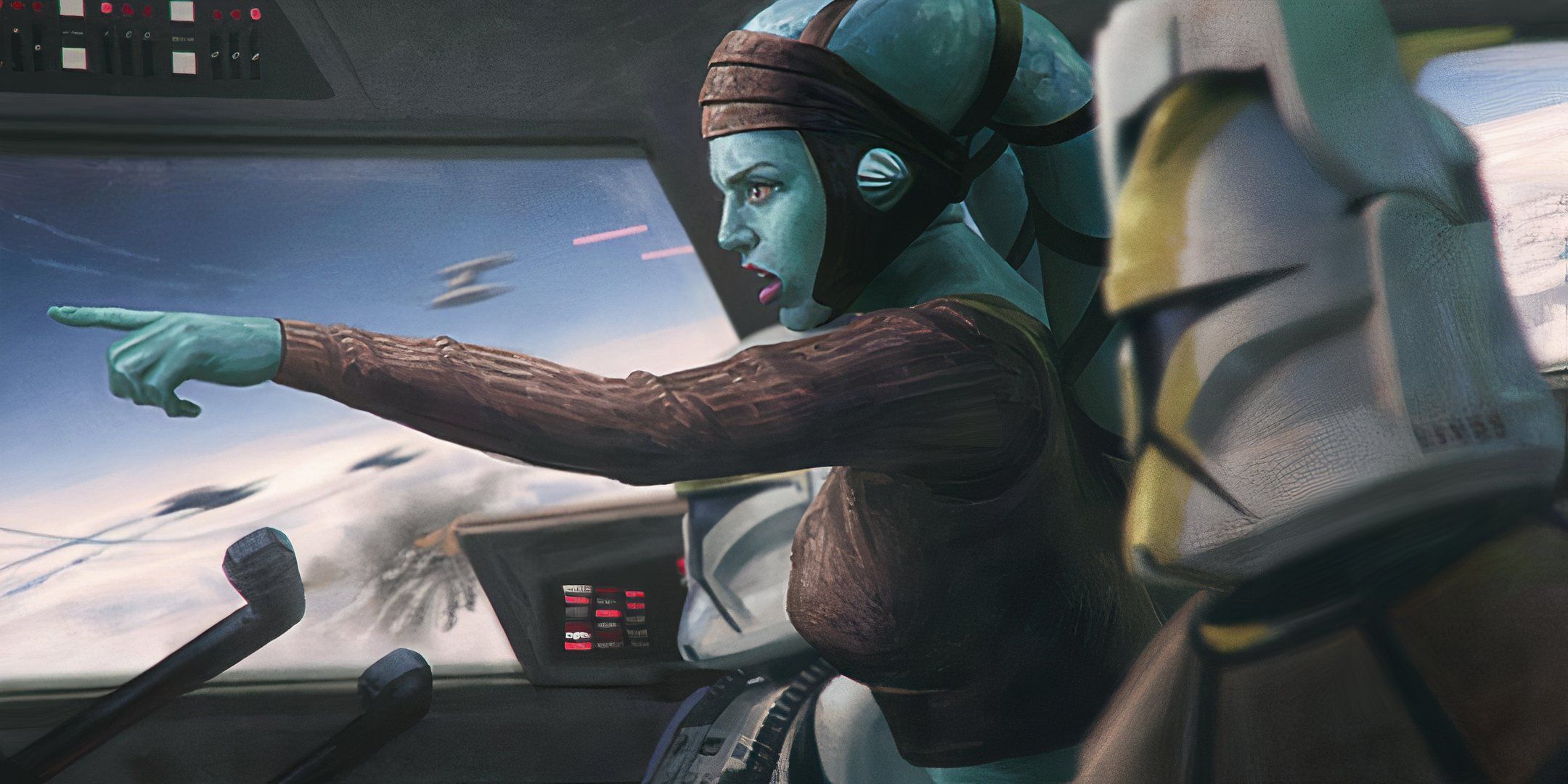 Twi'lek jedi commanding clone troopers. 