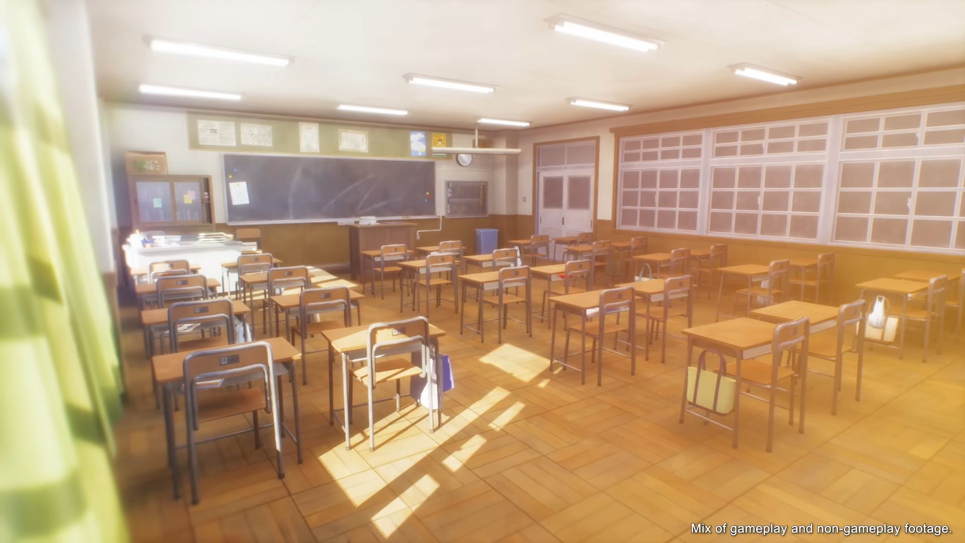 The player's classroom during the summer in Persona 4 Revival. 