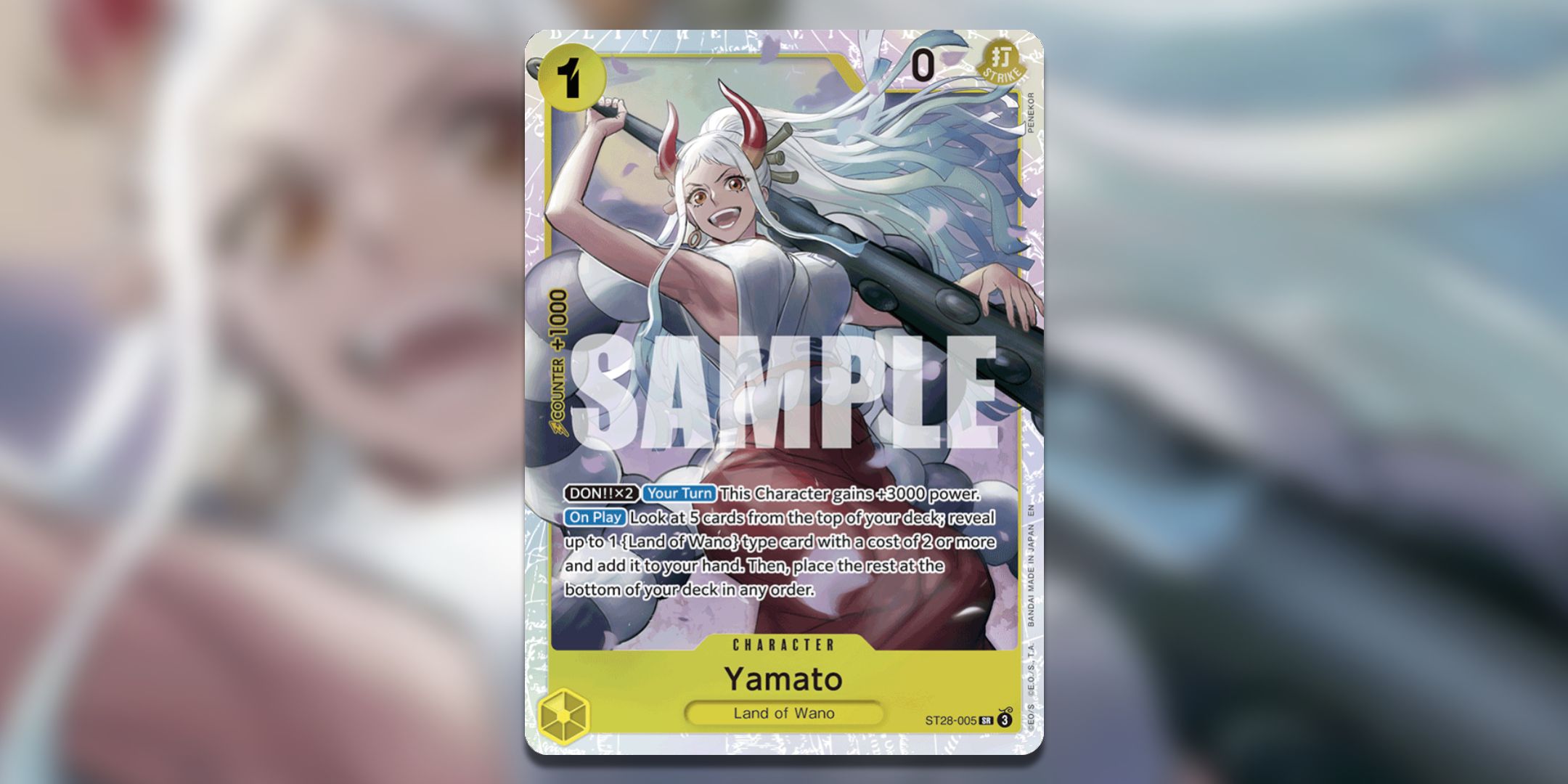 Yamato from ST28 in One Piece Card Game.