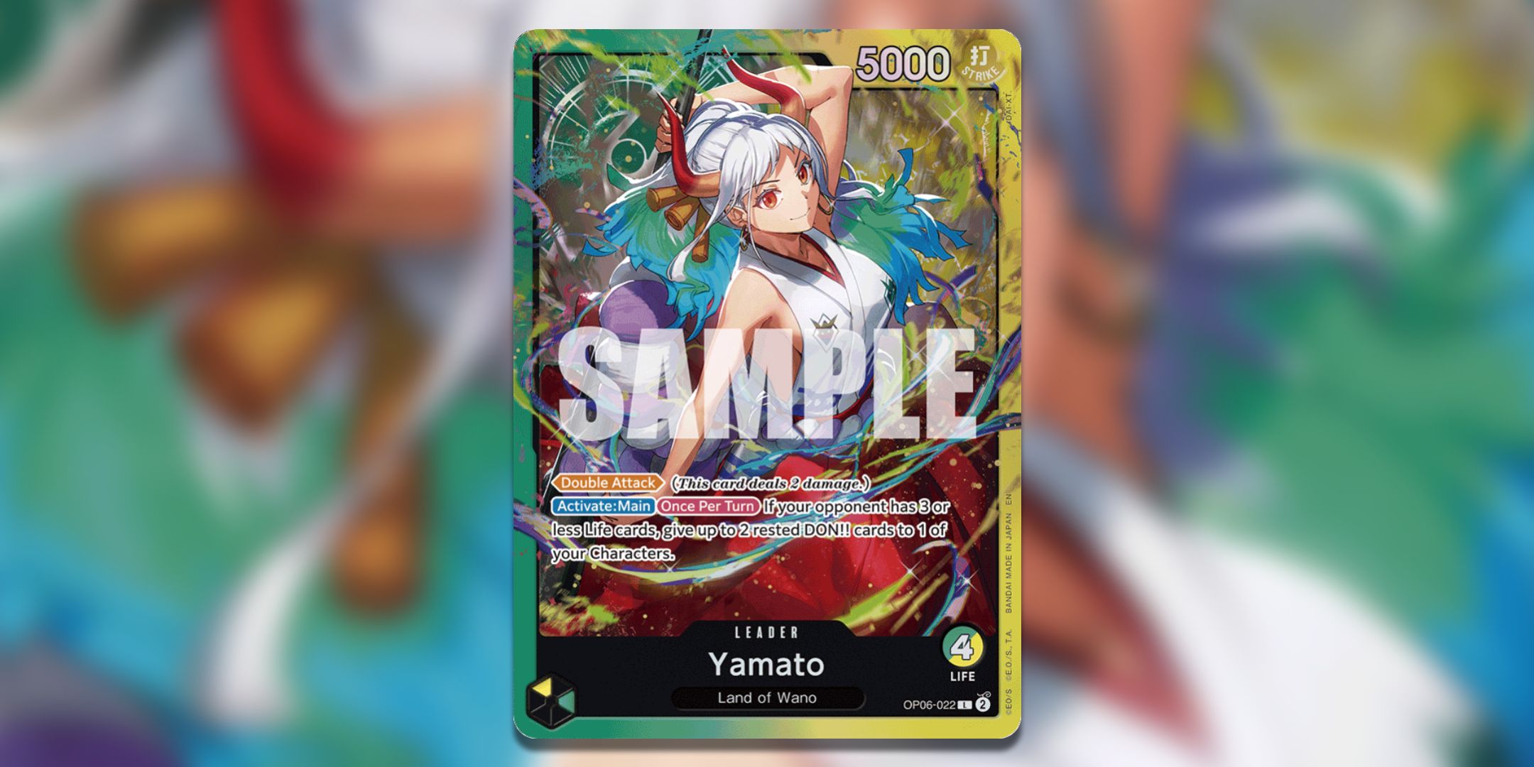 Yamato Leader reprint from Starter Deck 28 from One Piece Card Game.