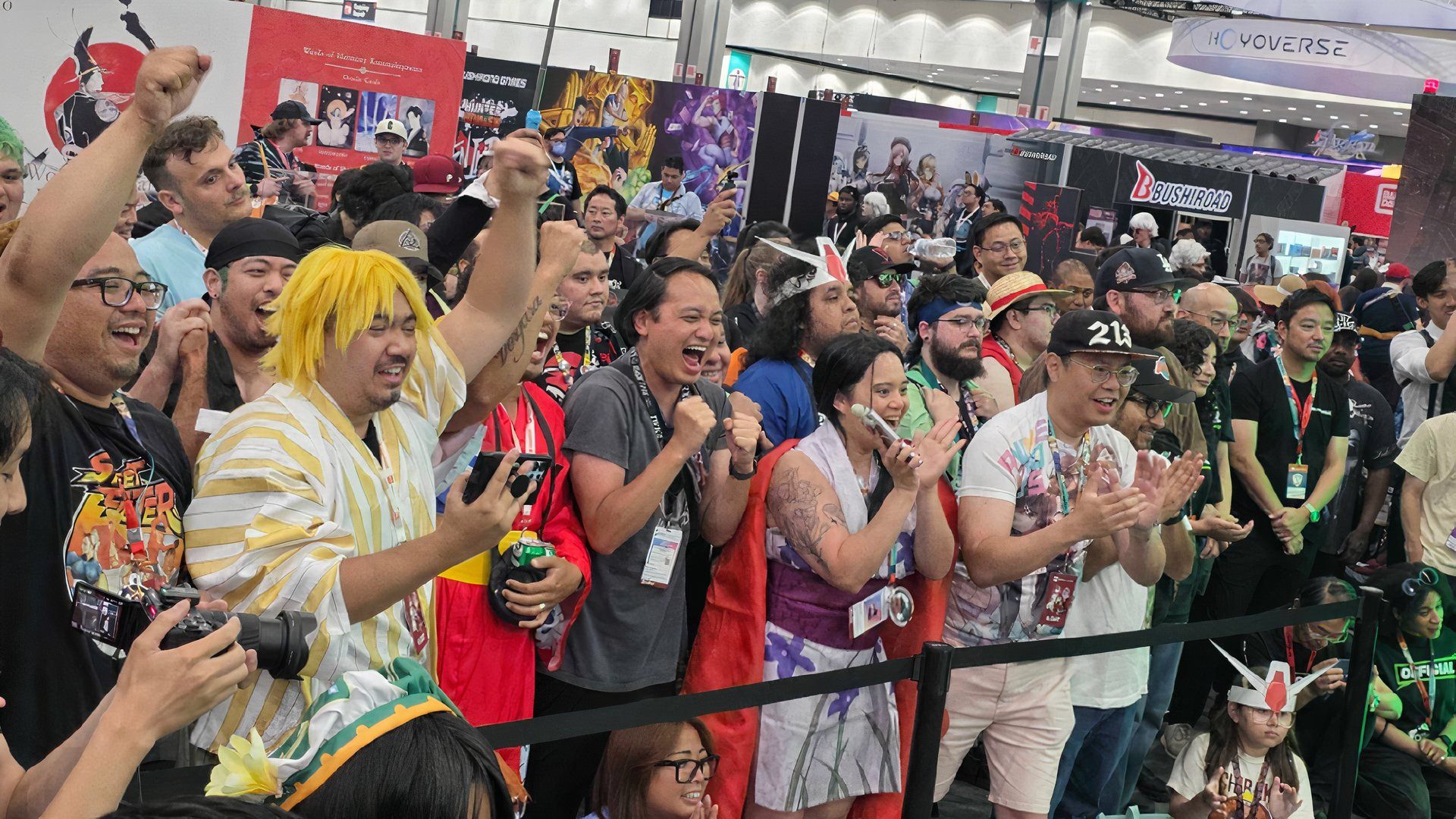 Crowd Watching The Beyblade X Tournament At Anime Expo 2025.
