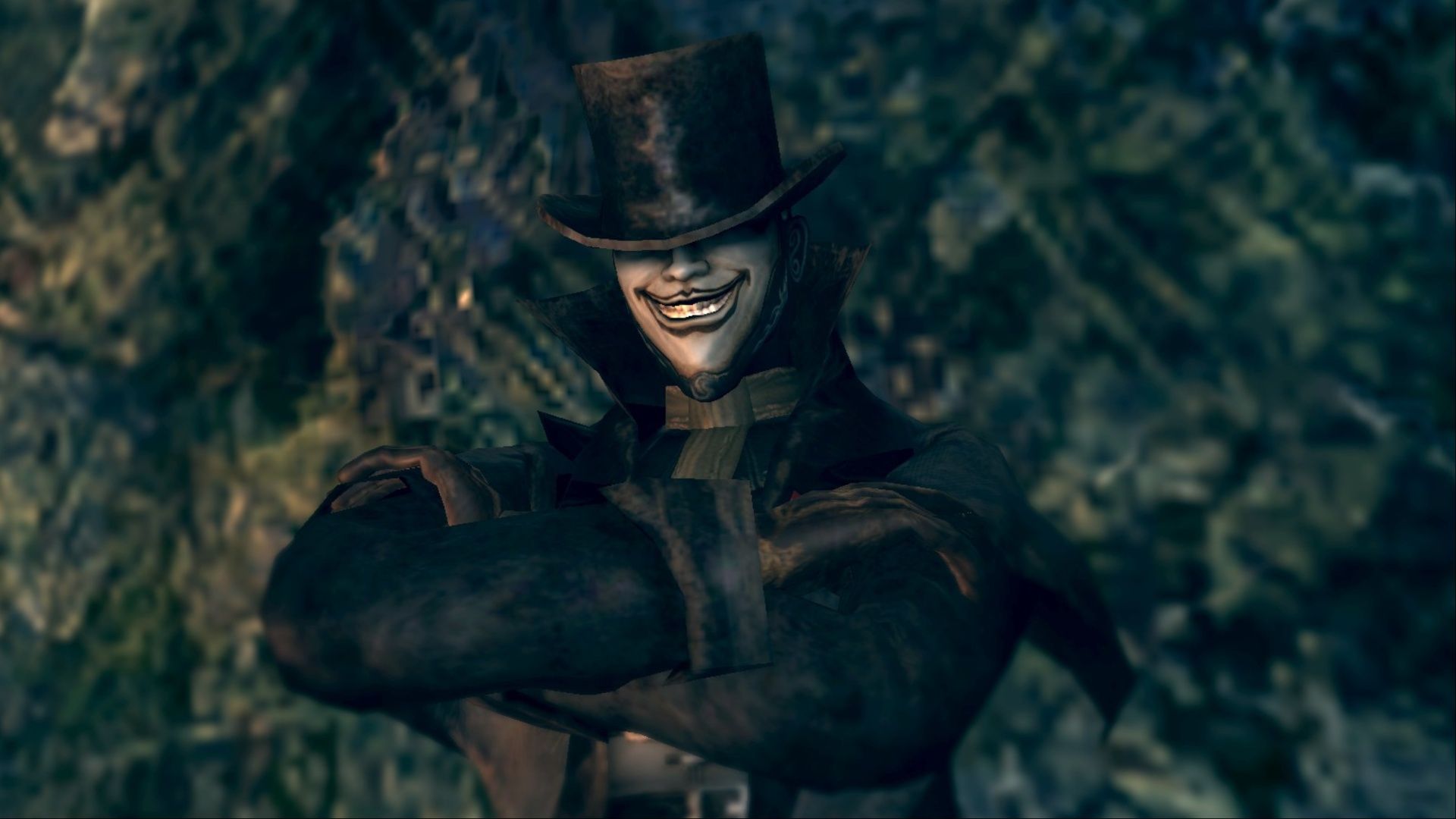 A look at Marvelous Chester, leaning up against a wall, in Dark Souls Remastered.