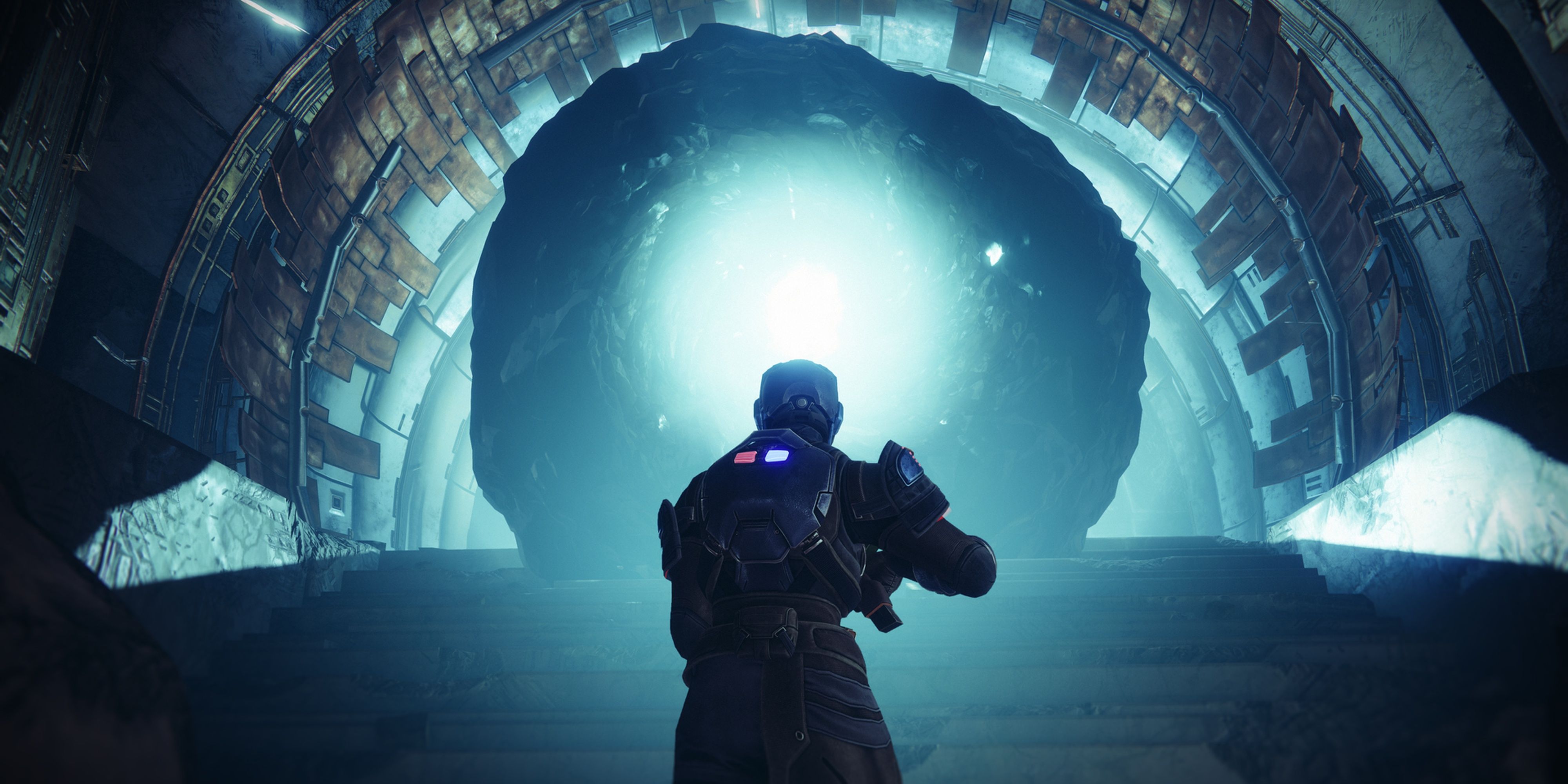 Destiny 2 Guardian Walking Up To Taken Portal