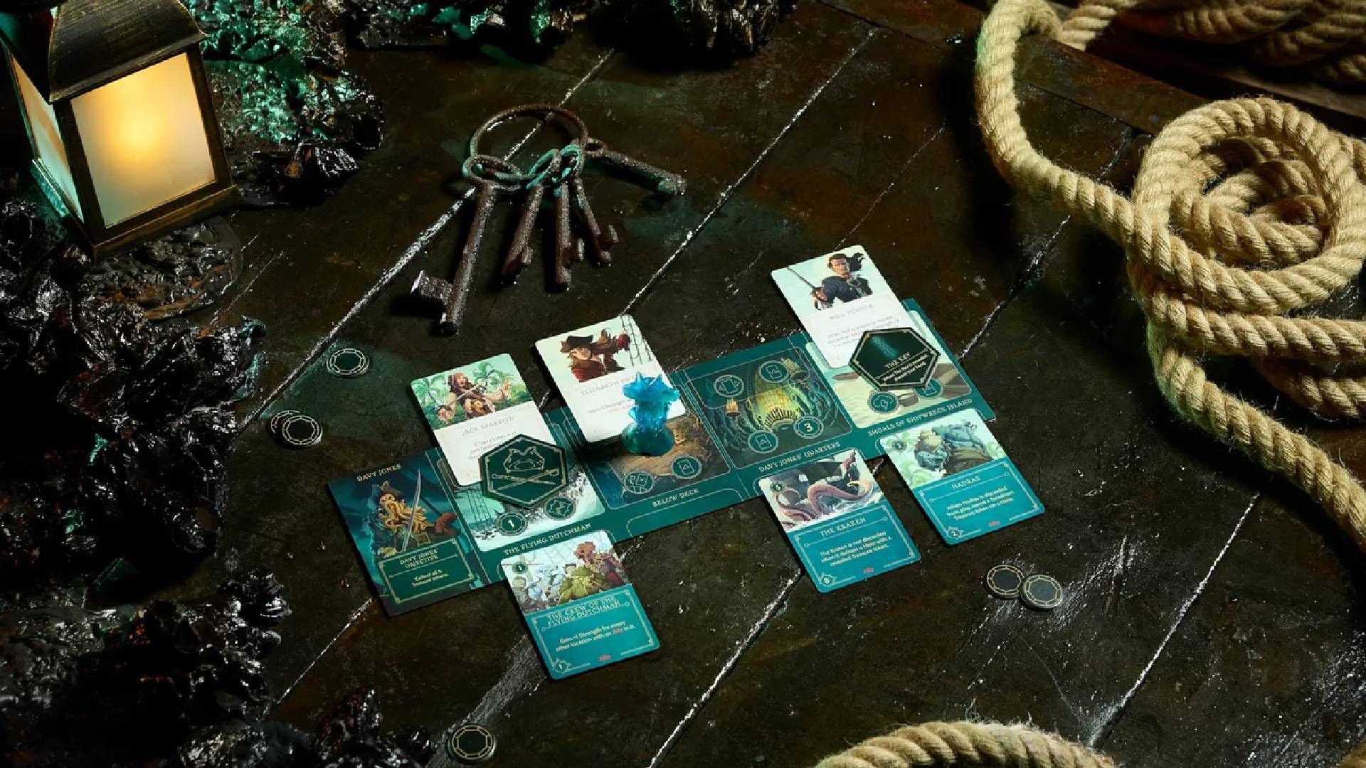 Disney Villainous Treacherous Tides Davy Jones Cards.