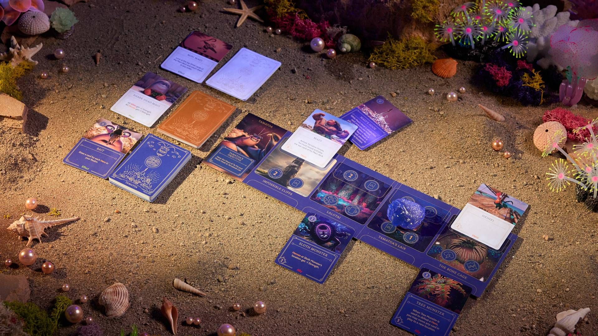 Disney Villainous Treacherous Tides Tamatoa Cards.