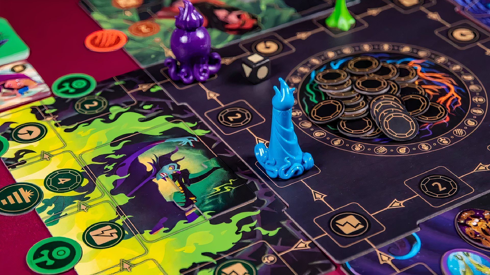 Disney Villainous Unstoppable Hades Game Piece.